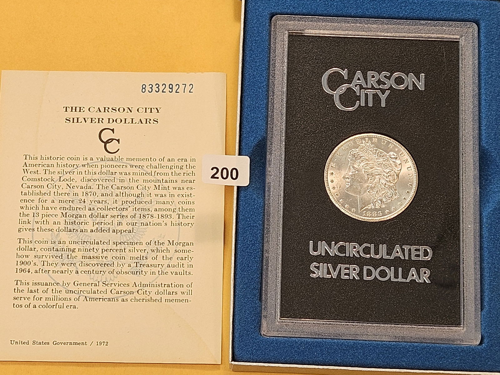 KEY DATE! 1883-CC Morgan Silver Dollar - 4