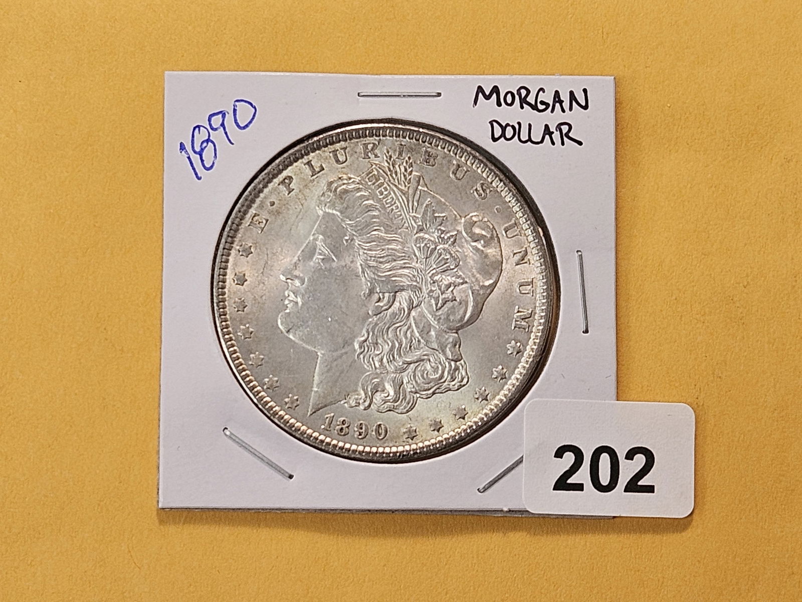 Brilliant About Uncirculated 1890 Morgan Silver Dollar - 2