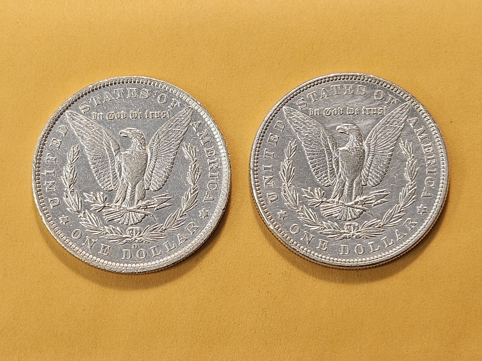 Two About Uncirculated Morgan Silver Dollars - 4