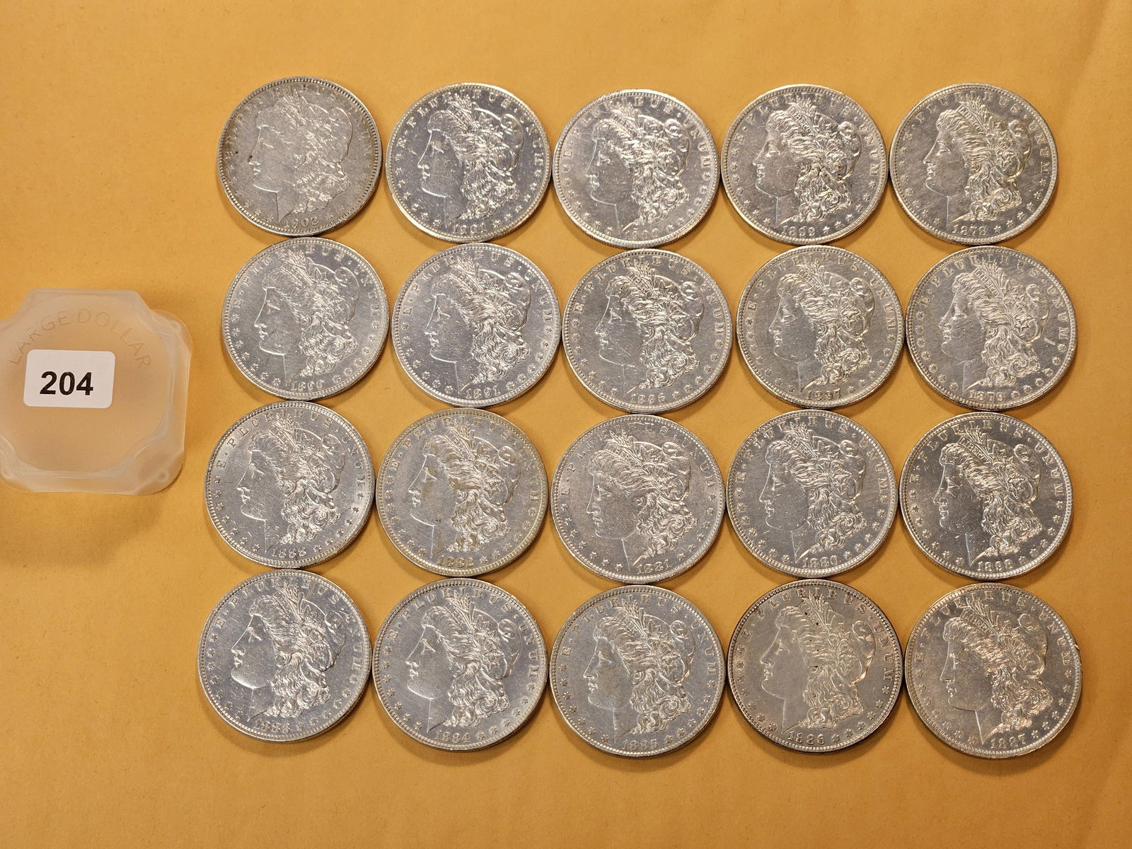 ** FULL ROLL ** Twenty Morgan Silver Dollars (1 of 6)