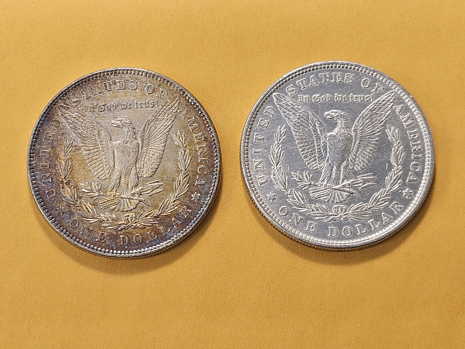 Two About Uncirculated Morgan Silver Dollars - 4