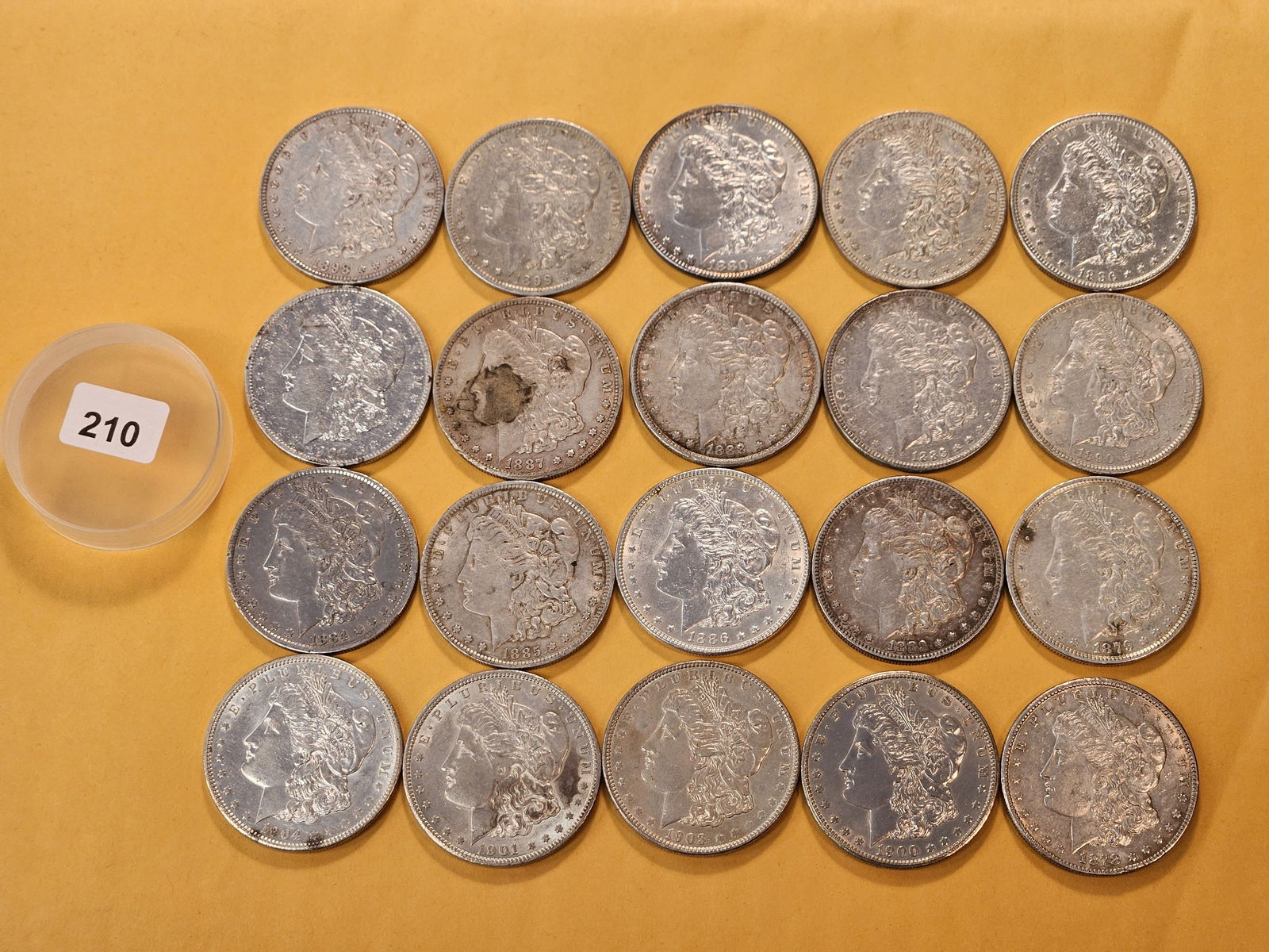 ** FULL ROLL ** Twenty Morgan Silver Dollars (1 of 6)