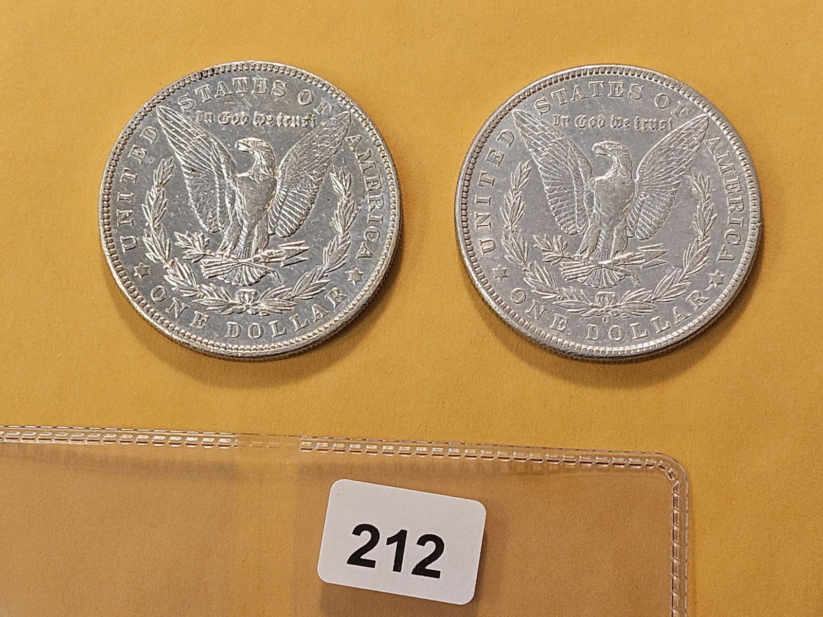 Two About Uncirculated Morgan Silver Dollars - 3