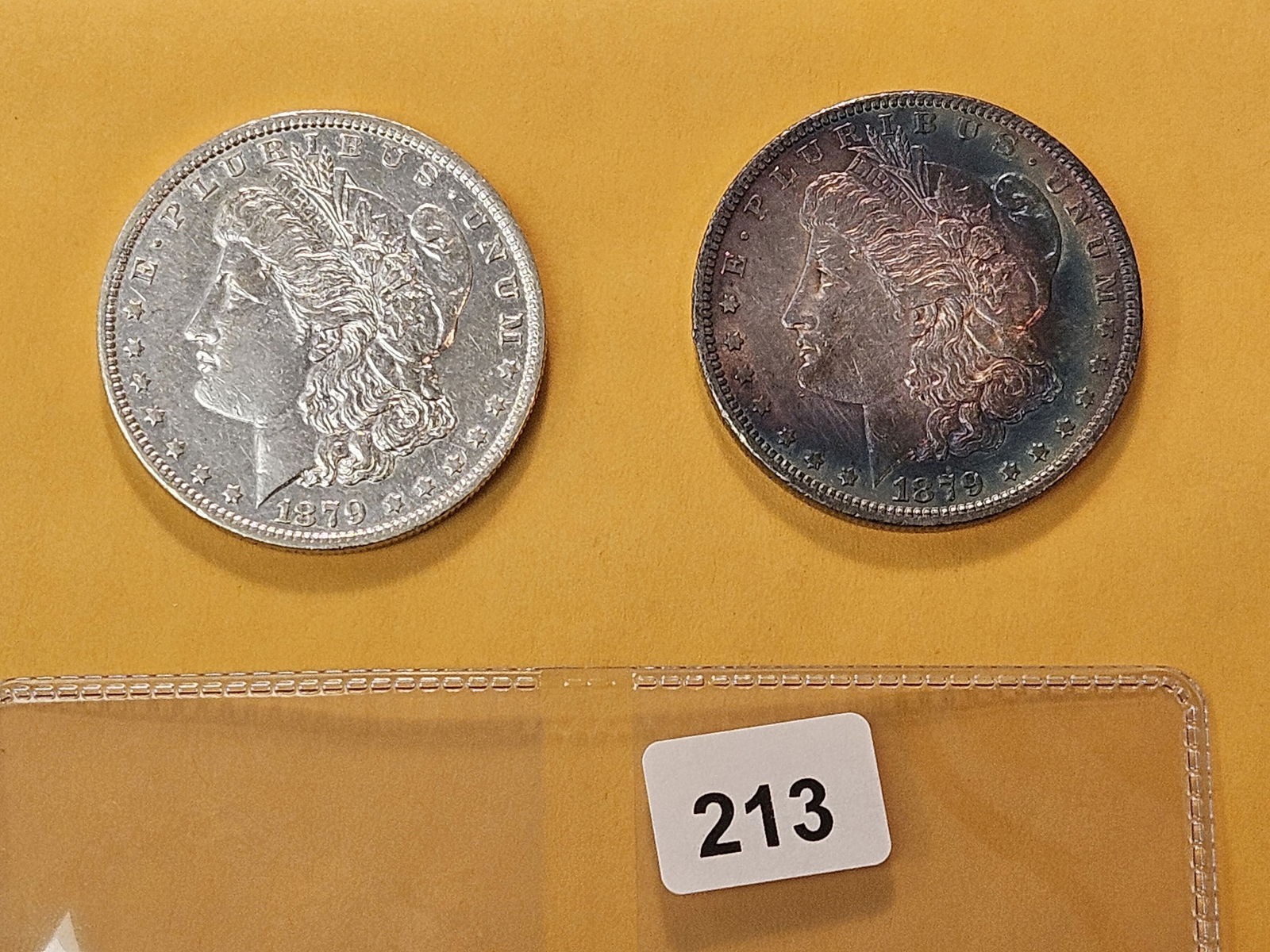 Two Better Date 1870-O Morgan Silver Dollars (1 of 6)