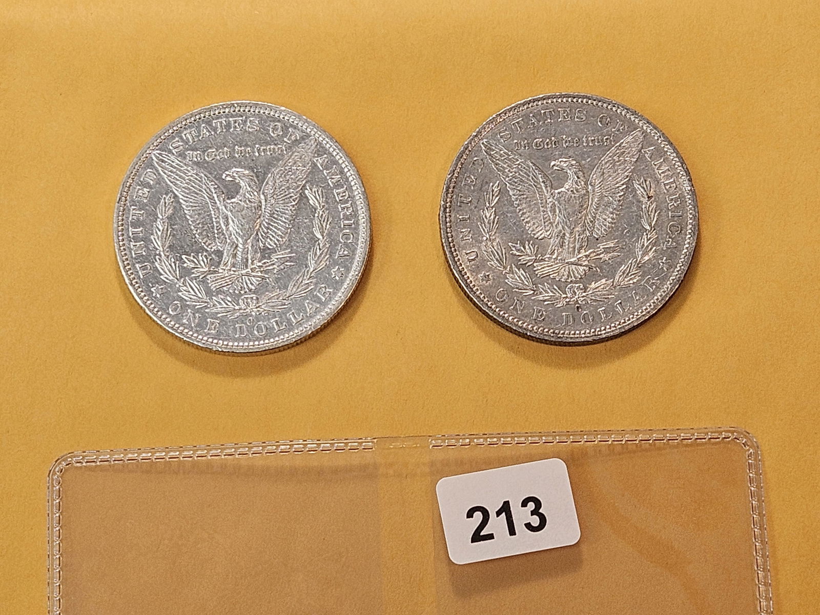 Two Better Date 1870-O Morgan Silver Dollars - 4