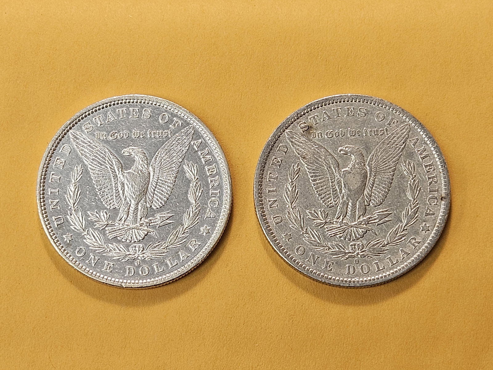 Two About Uncirculated Morgan Silver Dollars - 4