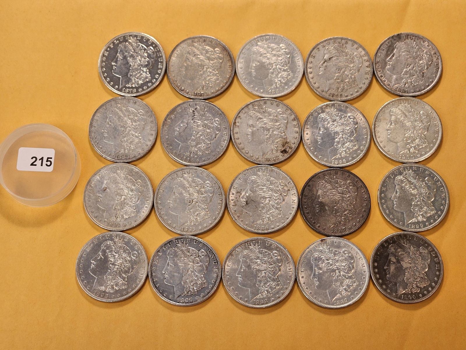 ** FULL ROLL ** Twenty Morgan Silver Dollars (1 of 6)