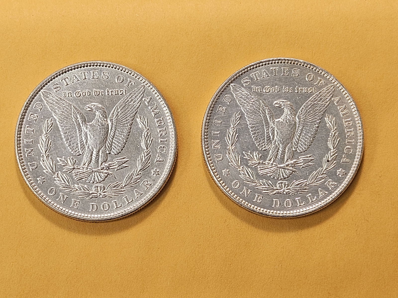 Two About Uncirculated Morgan Silver Dollars - 4