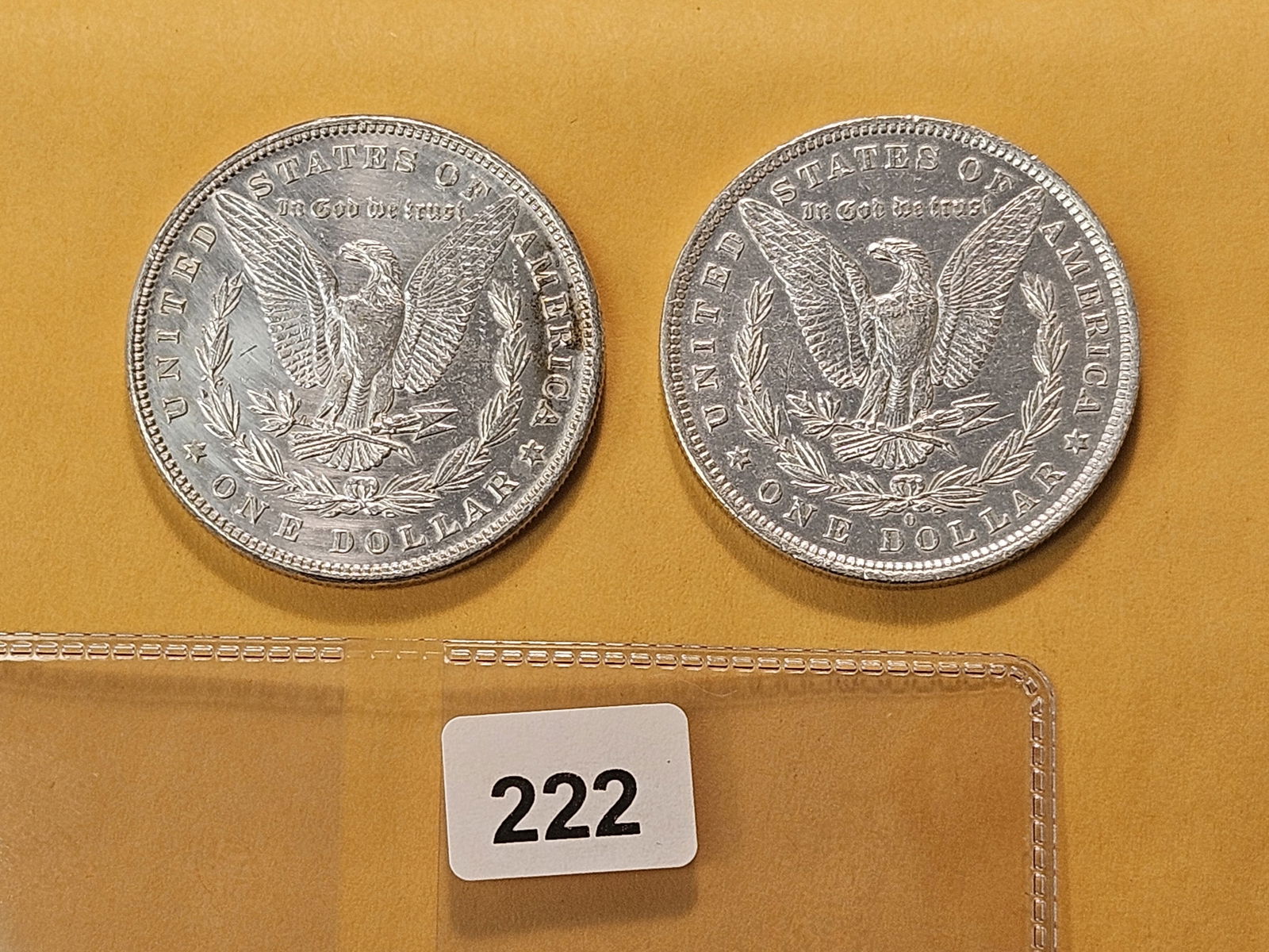 Two About Uncirculated Morgan Silver Dollars - 3