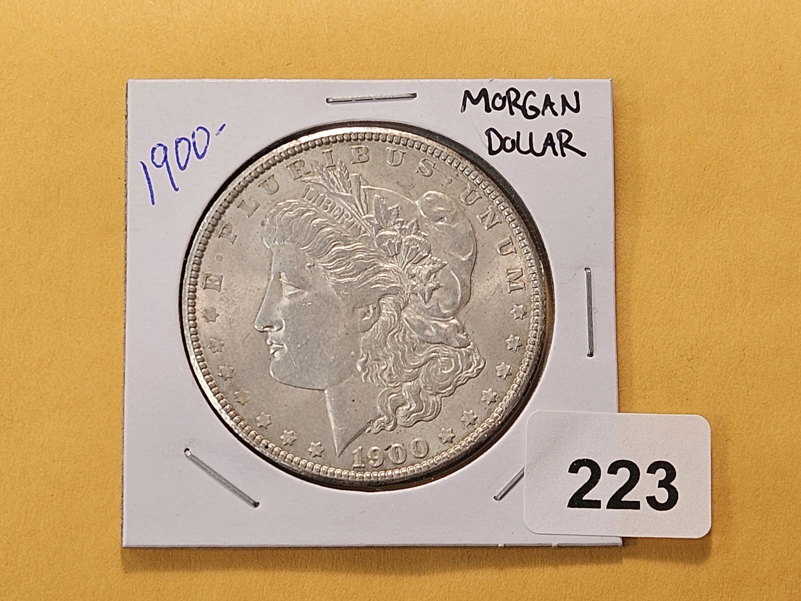 Brilliant About Uncirculated 1900 Morgan Silver Dollar - 2