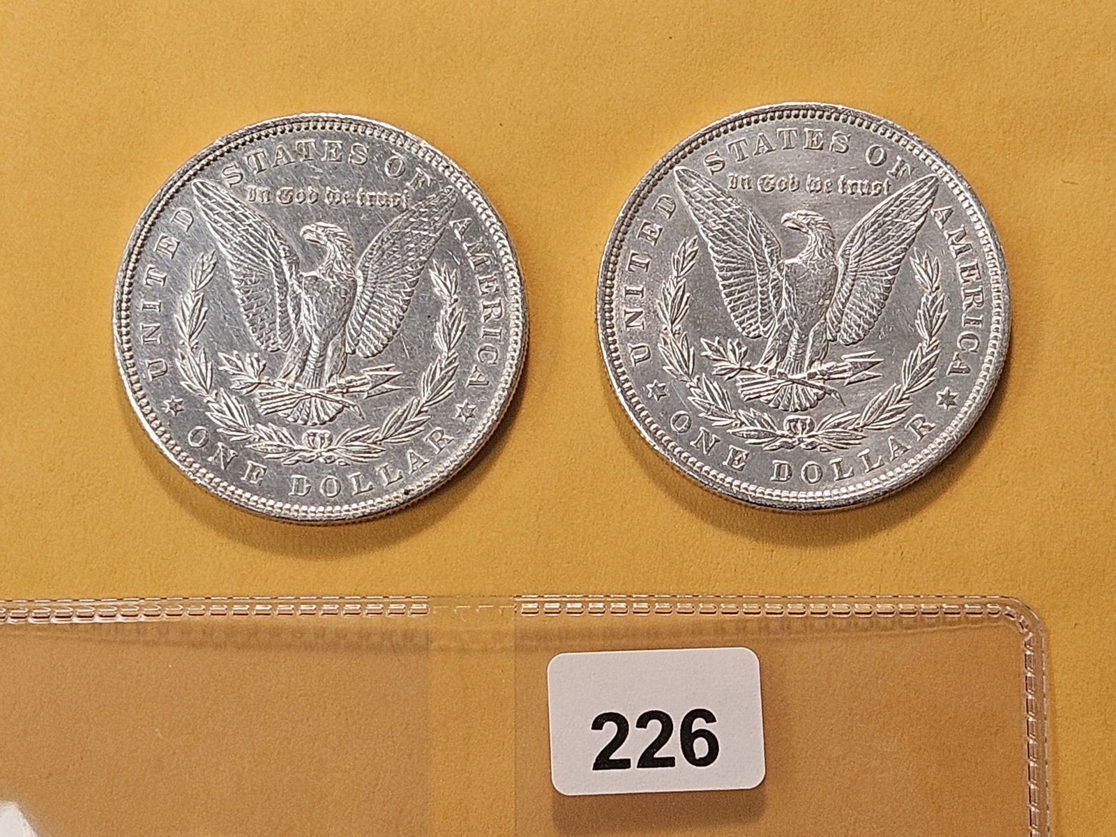 Two About Uncirculated Morgan Silver Dollars - 3