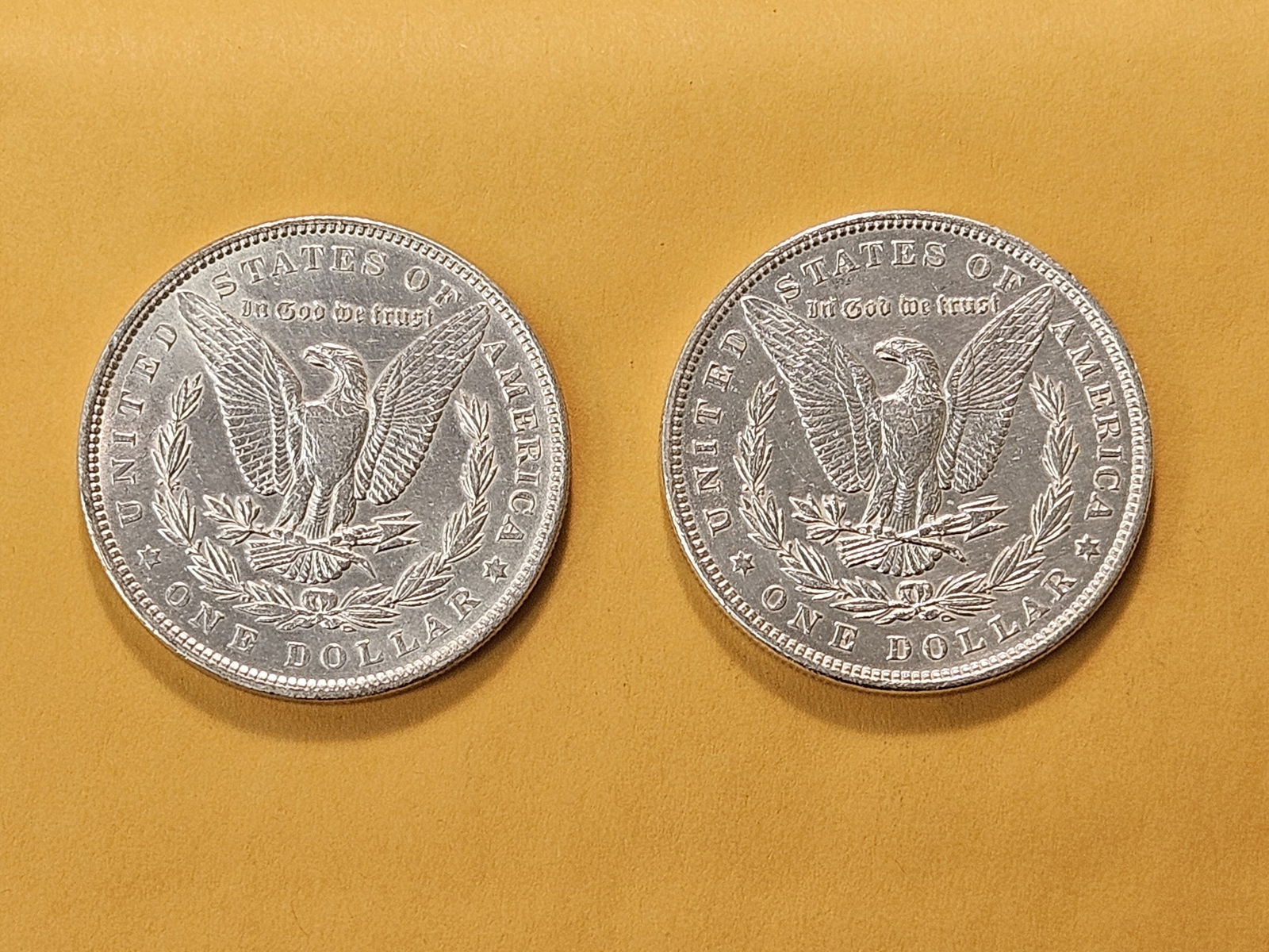 Two About Uncirculated Morgan Silver Dollars - 4