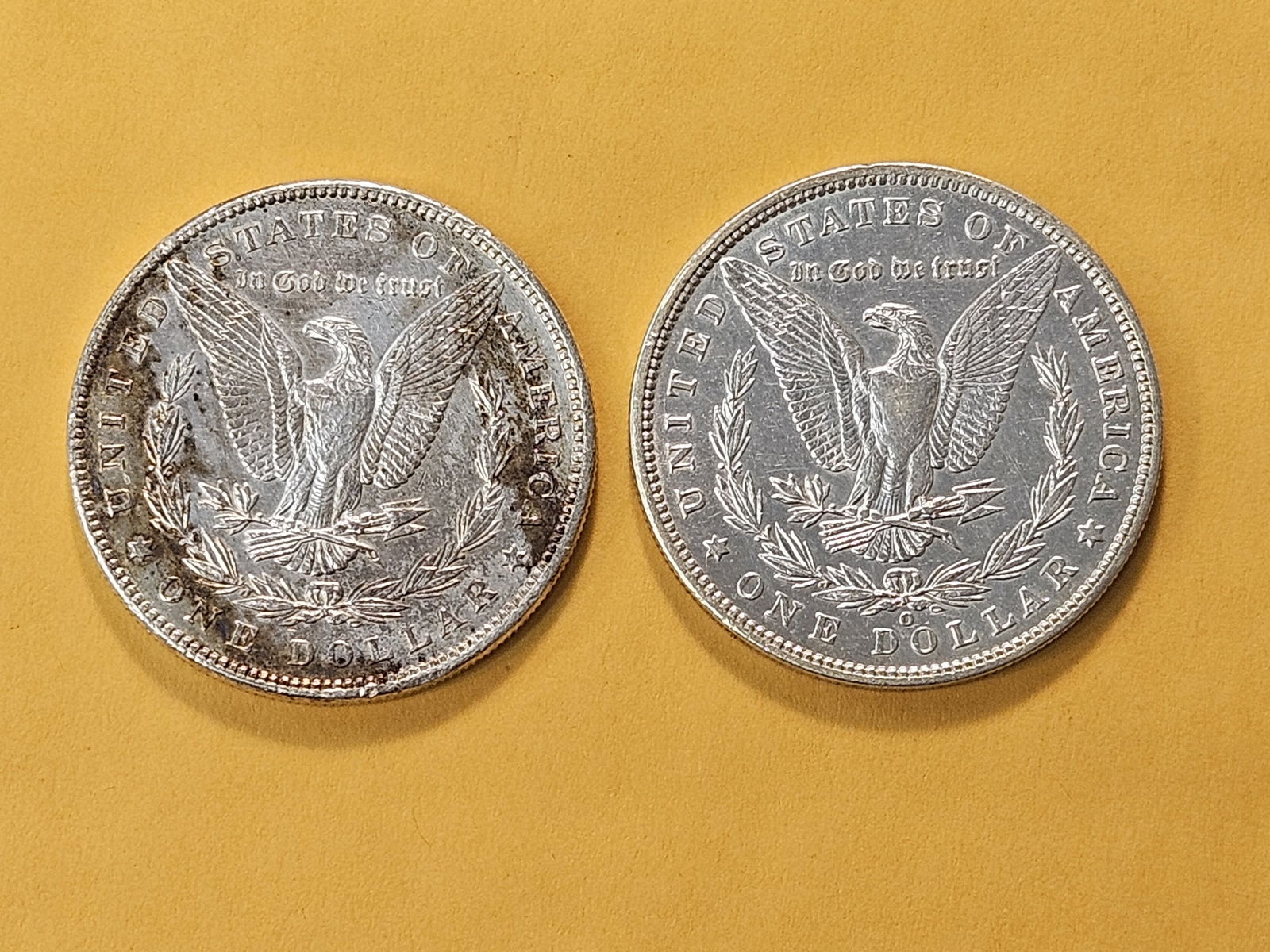 Two About Uncirculated Morgan Silver Dollars - 4