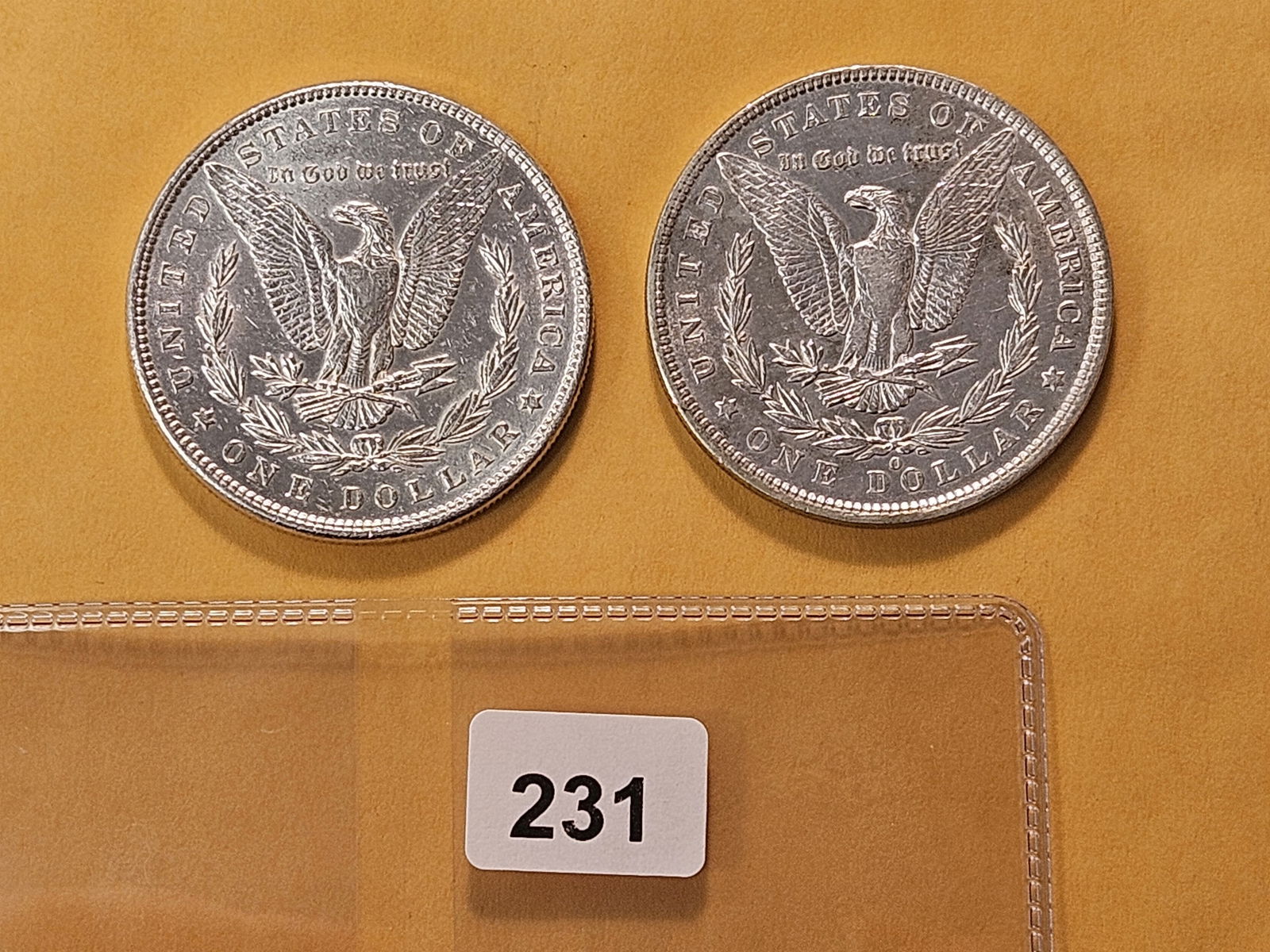 Two About Uncirculated Morgan Silver Dollars - 3