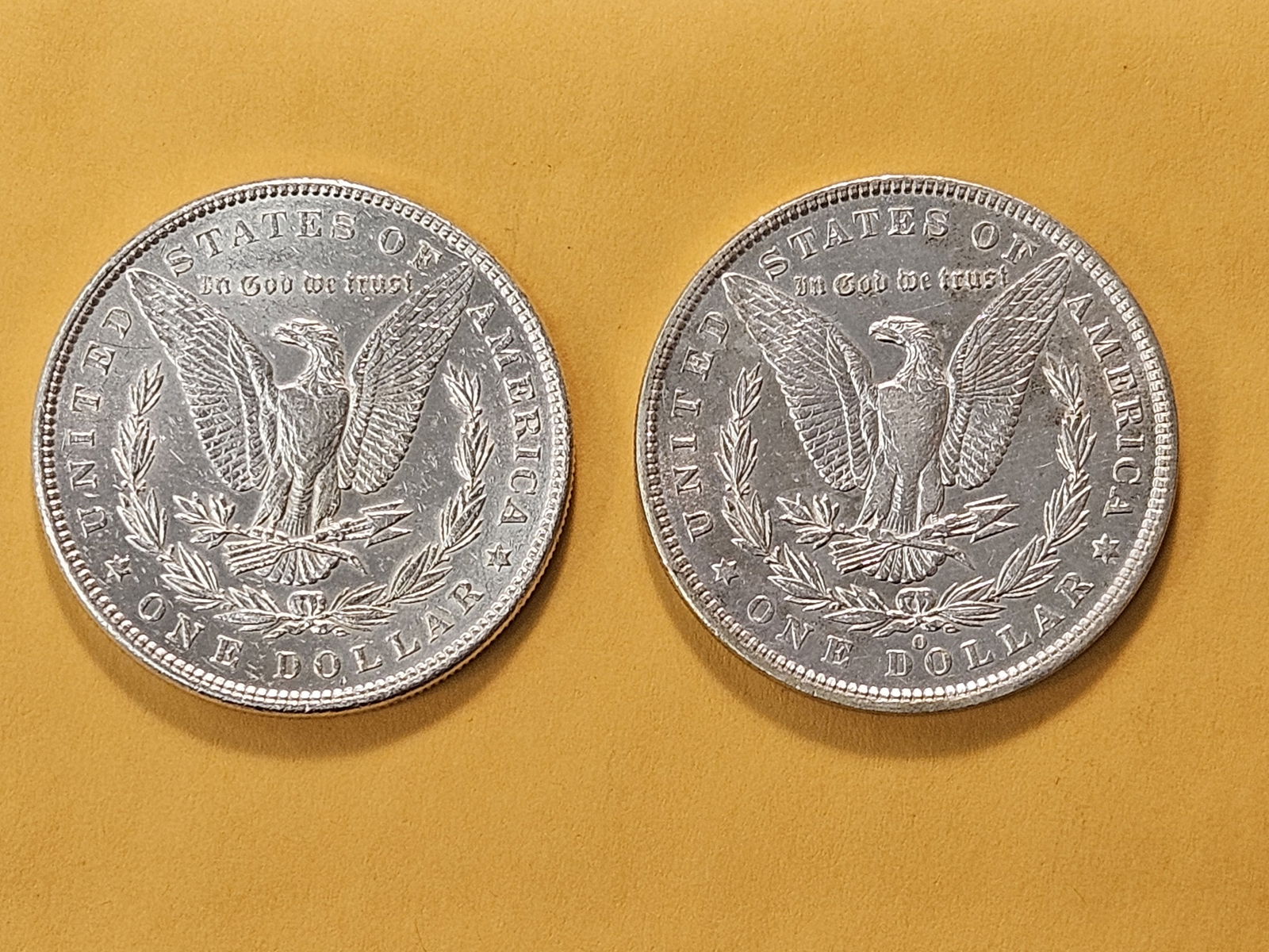Two About Uncirculated Morgan Silver Dollars - 4