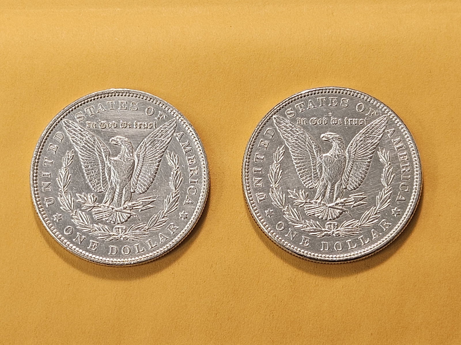 Two About Uncirculated Morgan Silver Dollars - 4