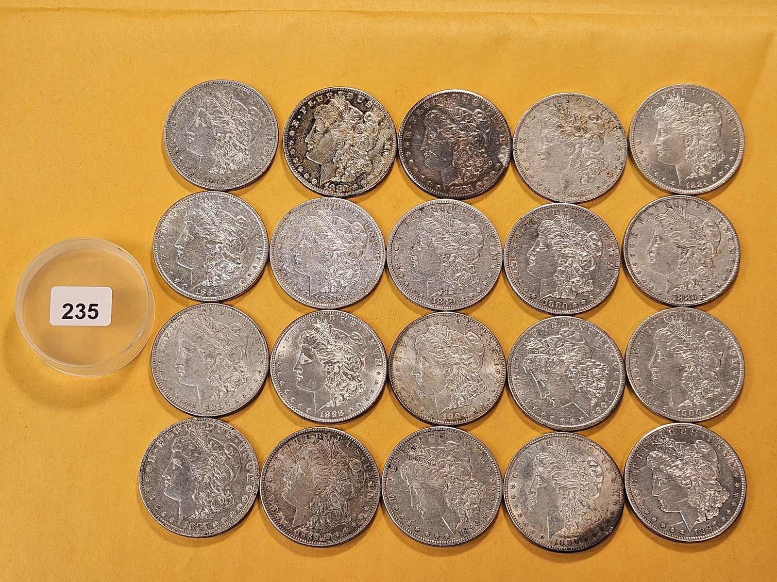** FULL ROLL ** Twenty Morgan Silver Dollars (1 of 6)