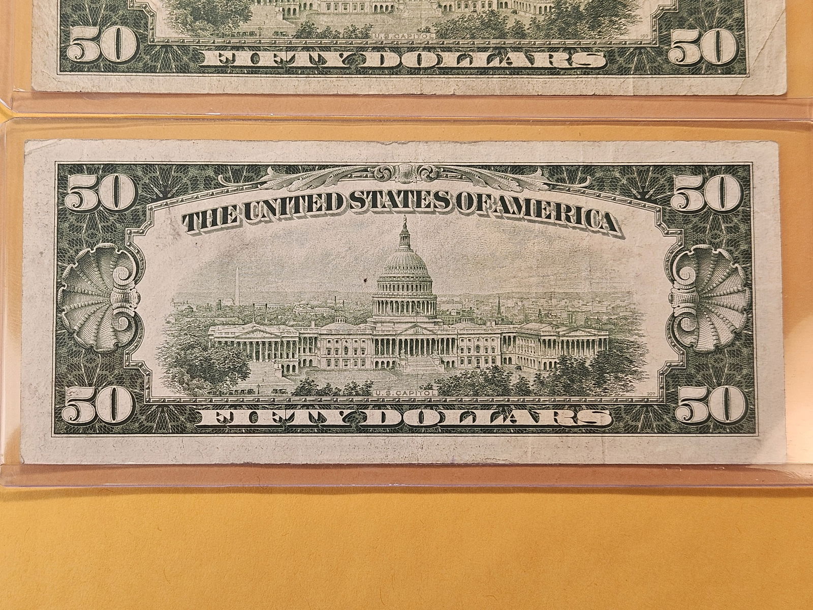 Two Green Seal $50 Dollar Federal Reserve Notes - 6