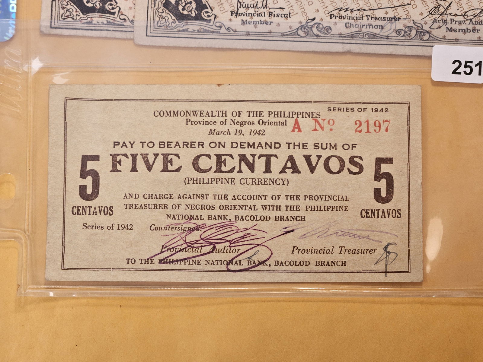Three Philippines Notes from 1942 - 3