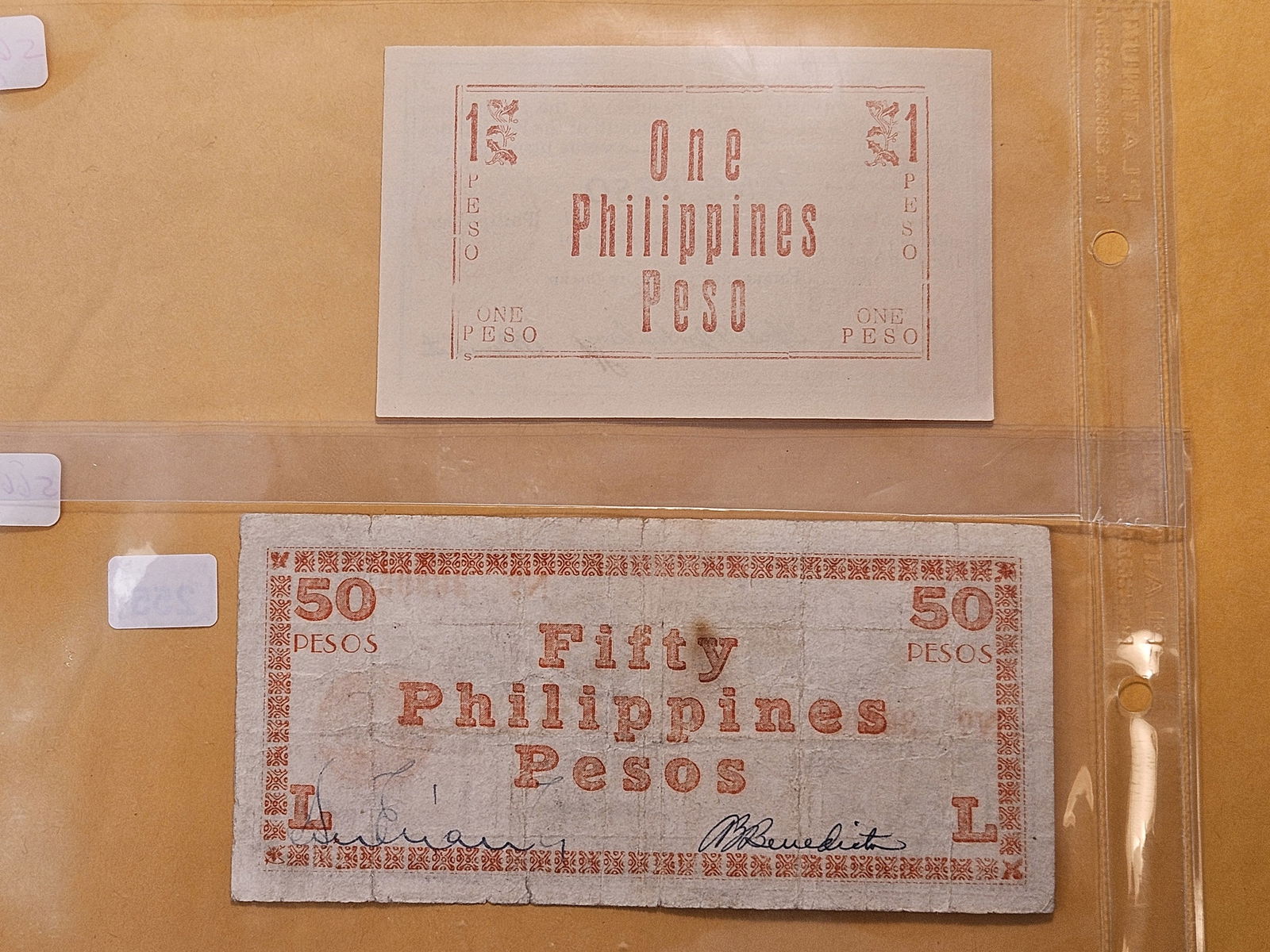 Two Nicer Philippines Notes from 1943 - 5
