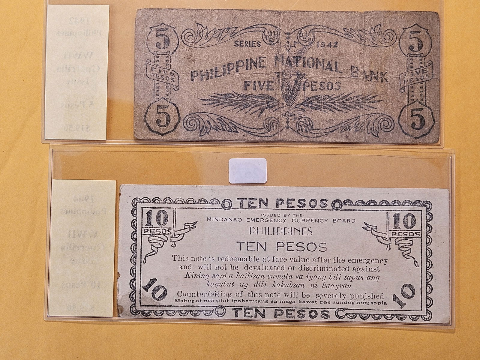 Two Guerrilla Issued Notes from the Philippines - 4