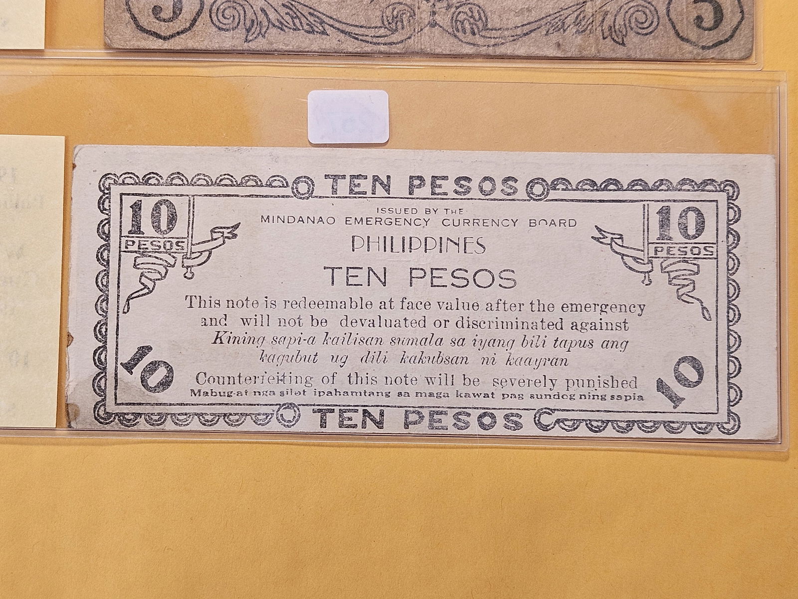 Two Guerrilla Issued Notes from the Philippines - 6