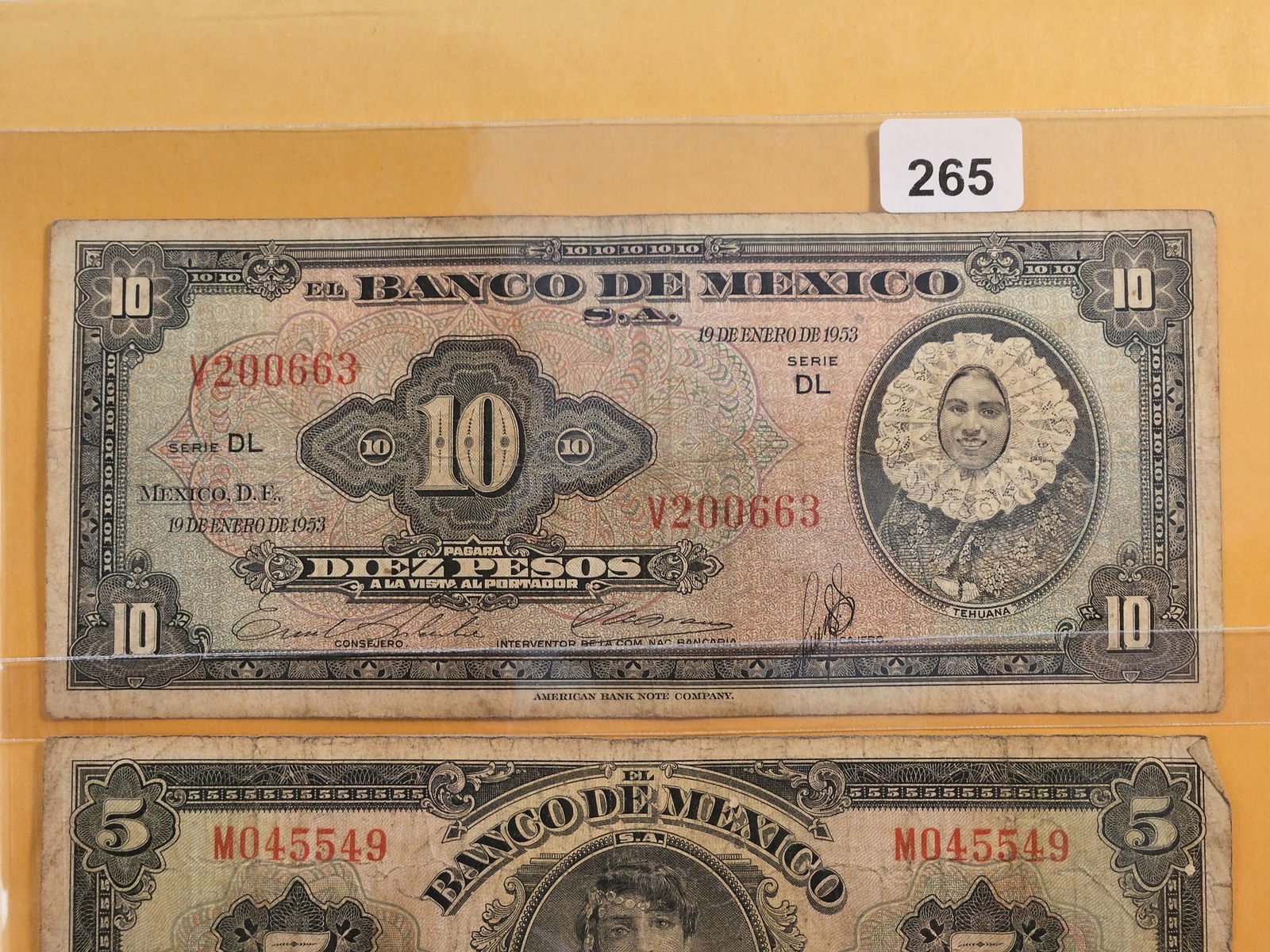 Three Circulated Noted from the Bank of Mexico - 2