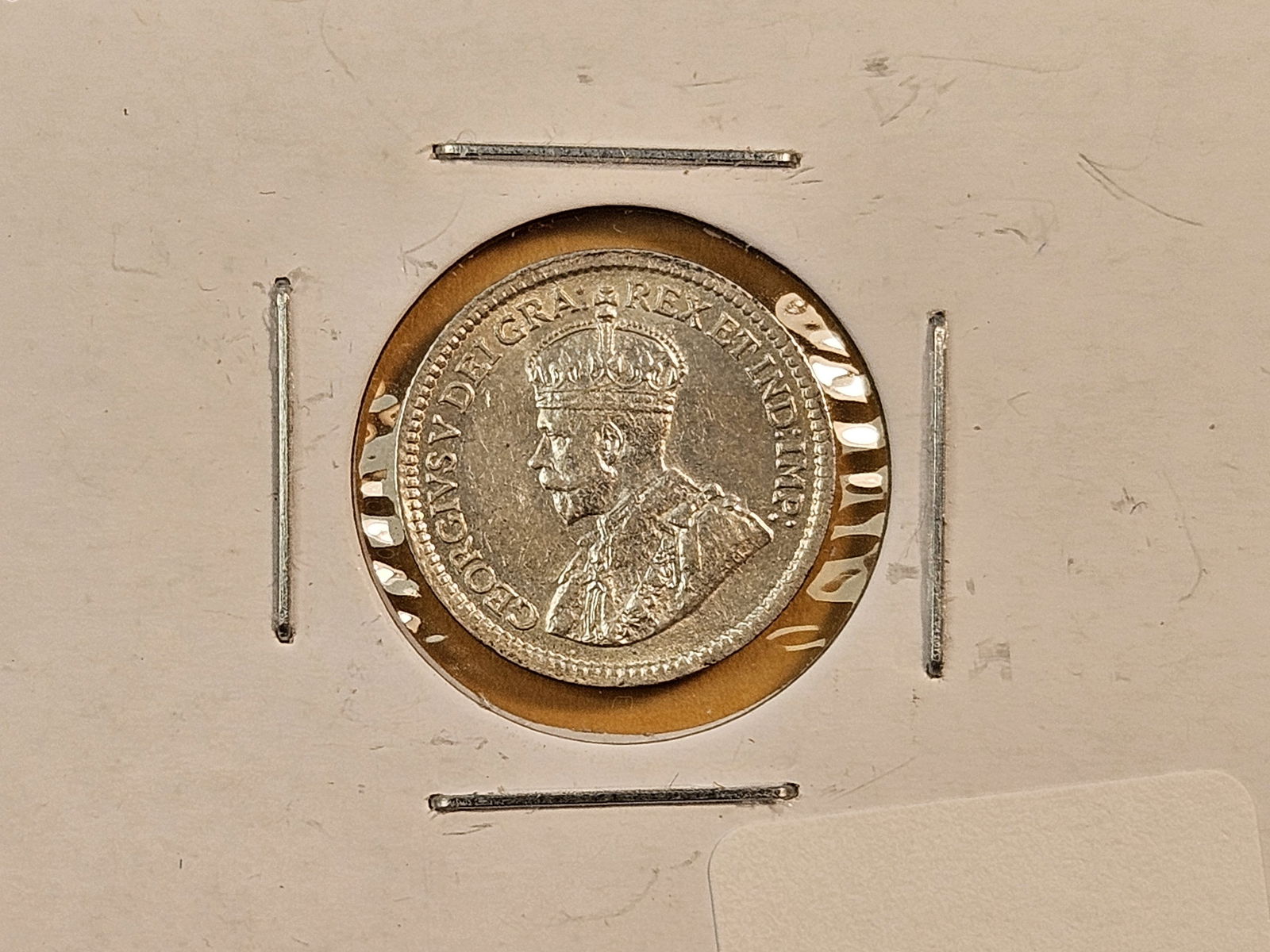 Three Canadian Silver Five Cent Pieces - 2