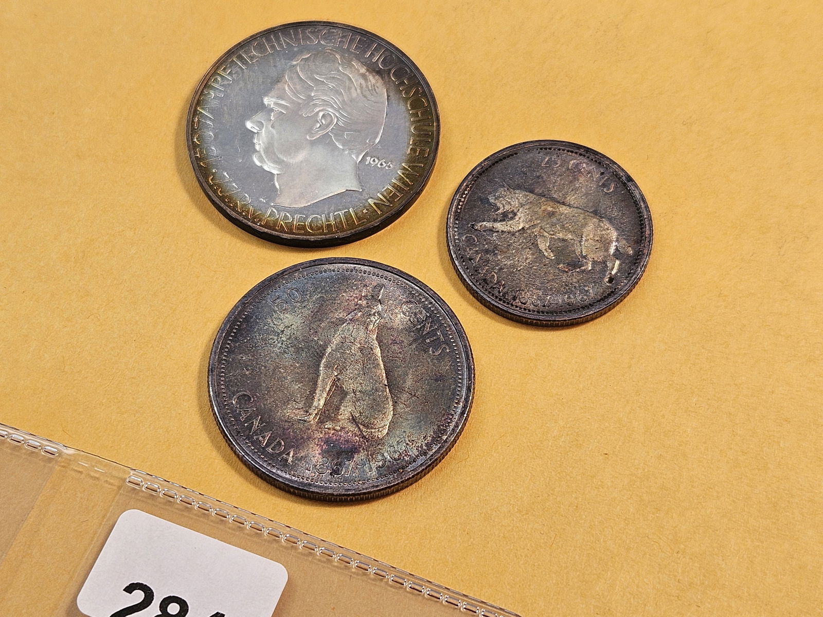 Three Nicely Toned Foreign Silver Coins - 4