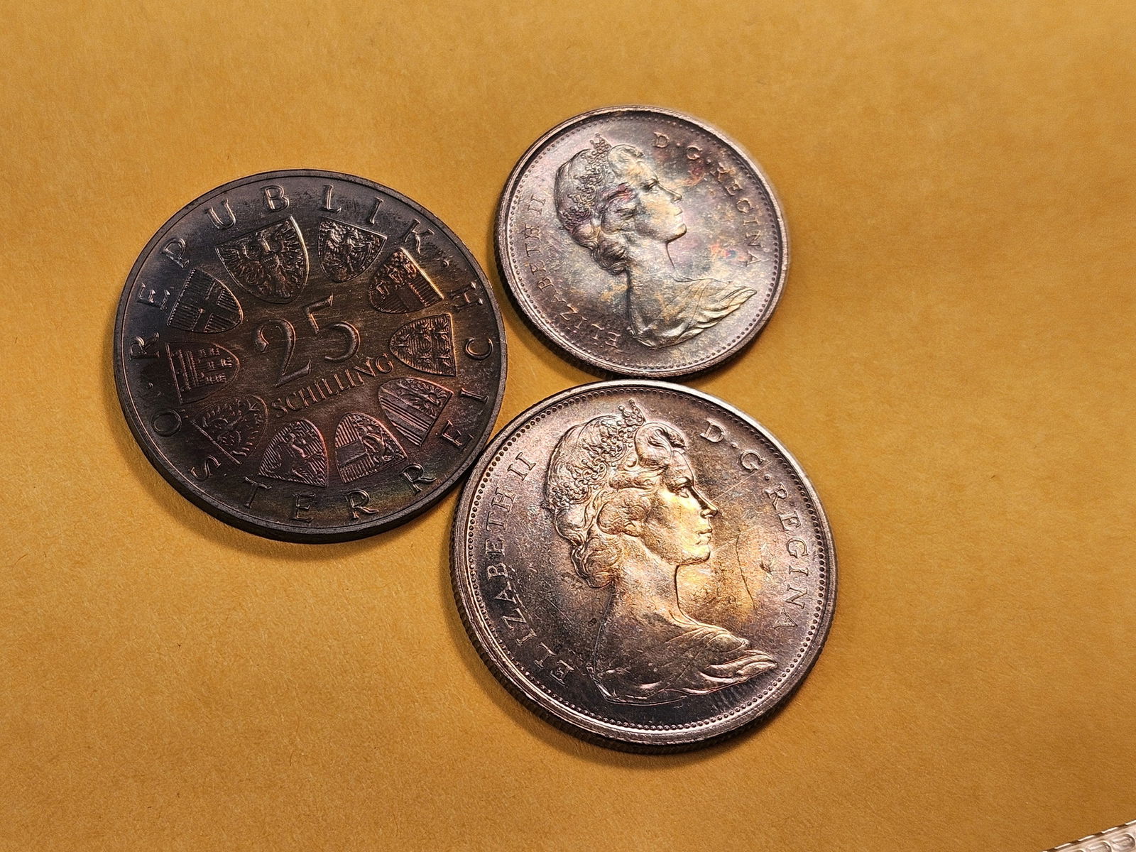 Three Nicely Toned Foreign Silver Coins - 7
