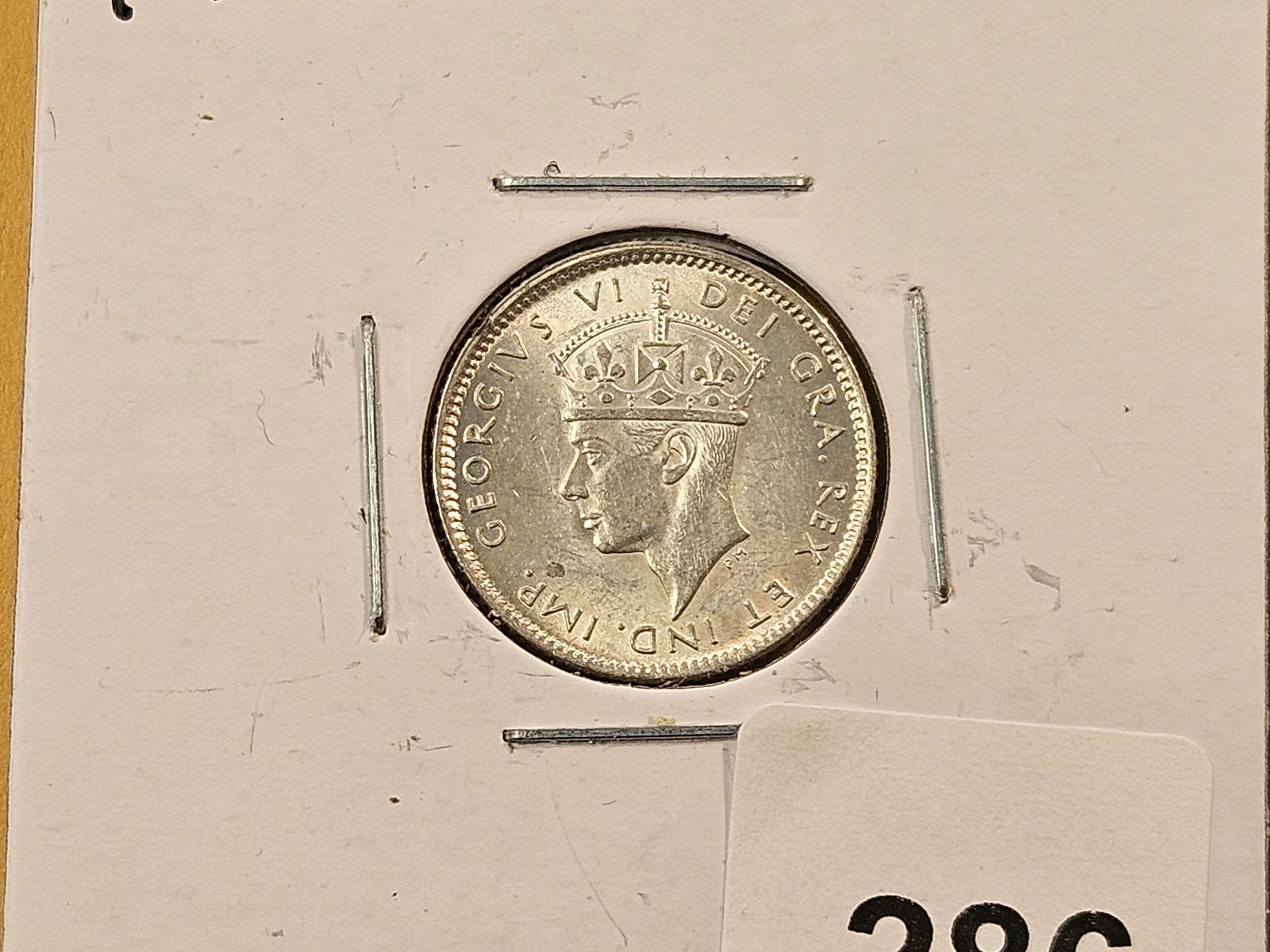 Six 1940's About Uncirculated to Brilliant Uncirculated New Foundland Silver 5 and 10 Cents - 2