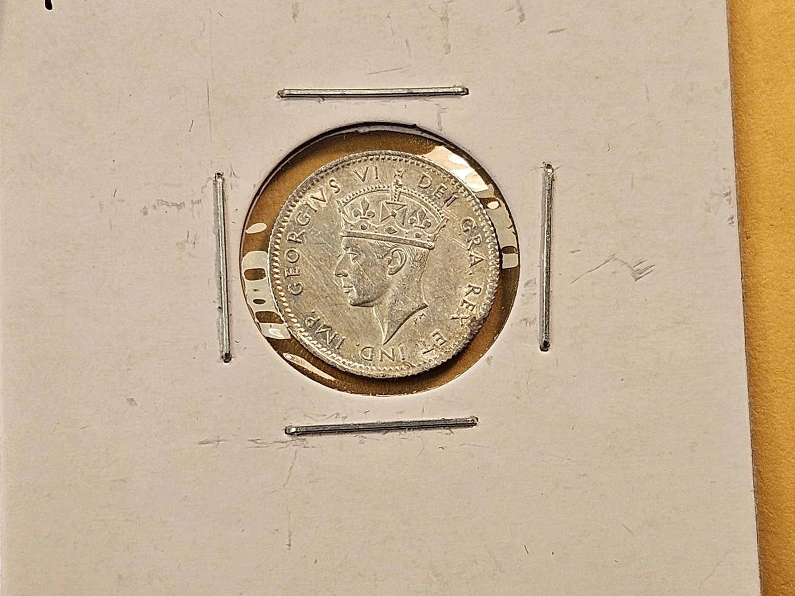 Six 1940's About Uncirculated to Brilliant Uncirculated New Foundland Silver 5 and 10 Cents - 4