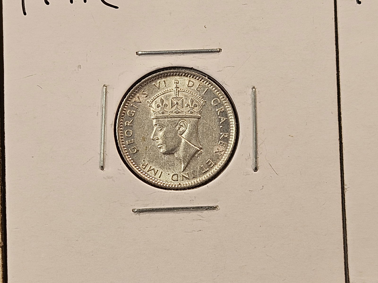 Six 1940's About Uncirculated to Brilliant Uncirculated New Foundland Silver 5 and 10 Cents - 6