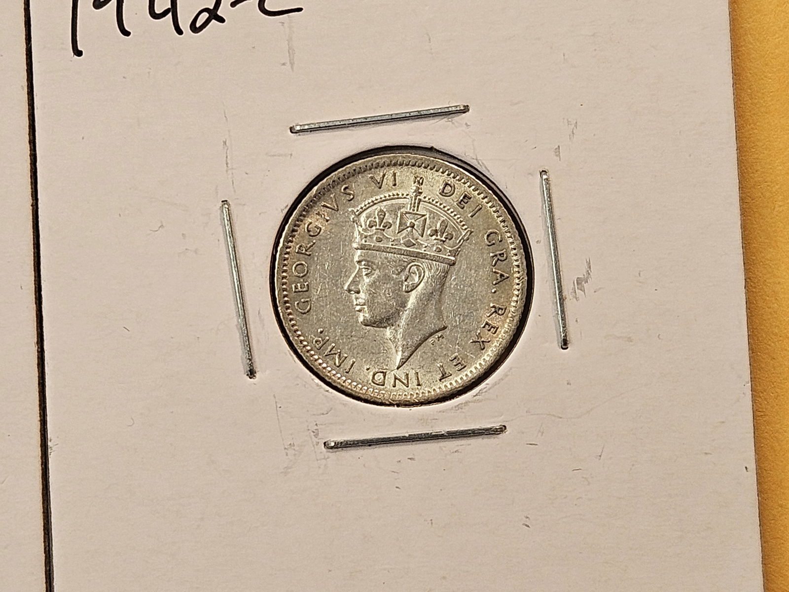 Six 1940's About Uncirculated to Brilliant Uncirculated New Foundland Silver 5 and 10 Cents - 7