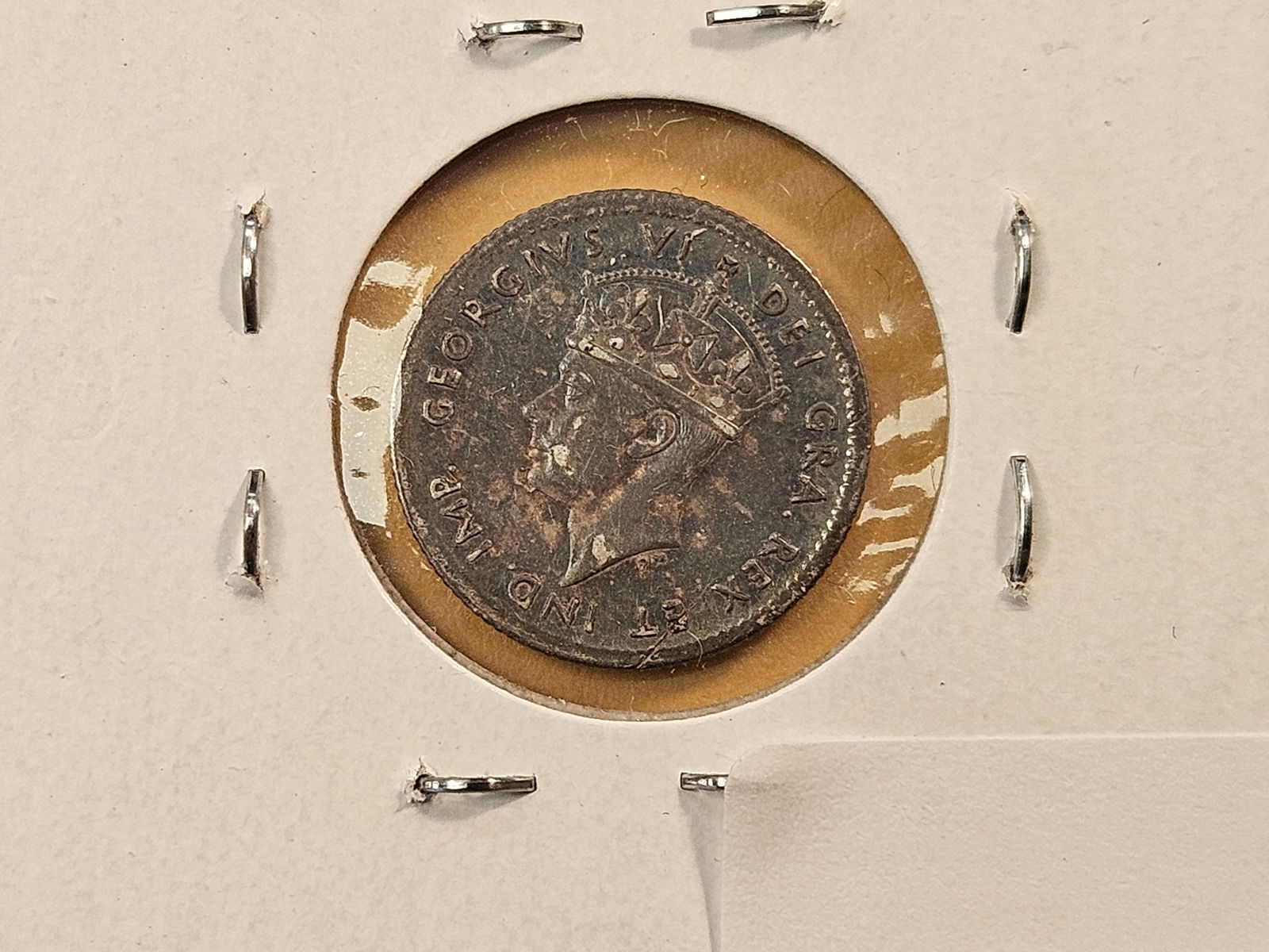 Six Canada and New Foundland Silver Five Cents - 2