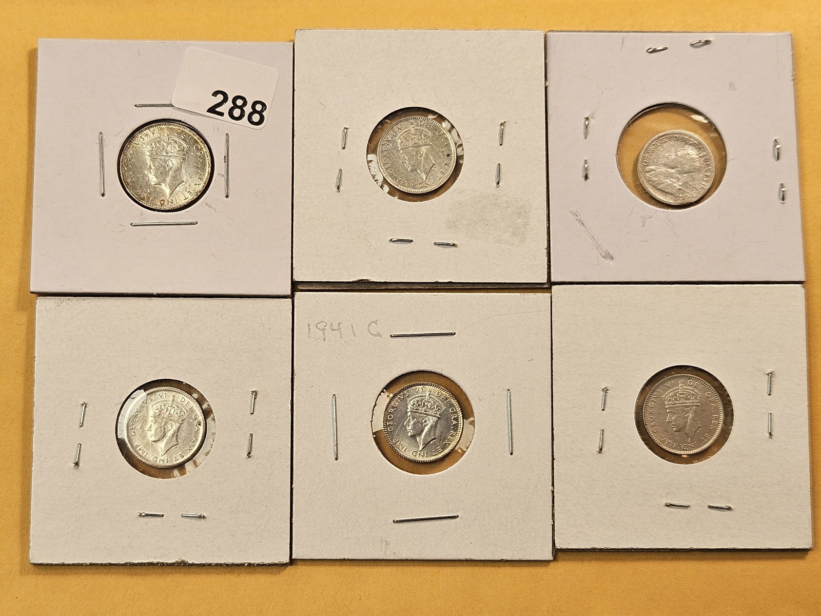 Six Mixed New Foundland Silver Decimal Coins (1 of 12)