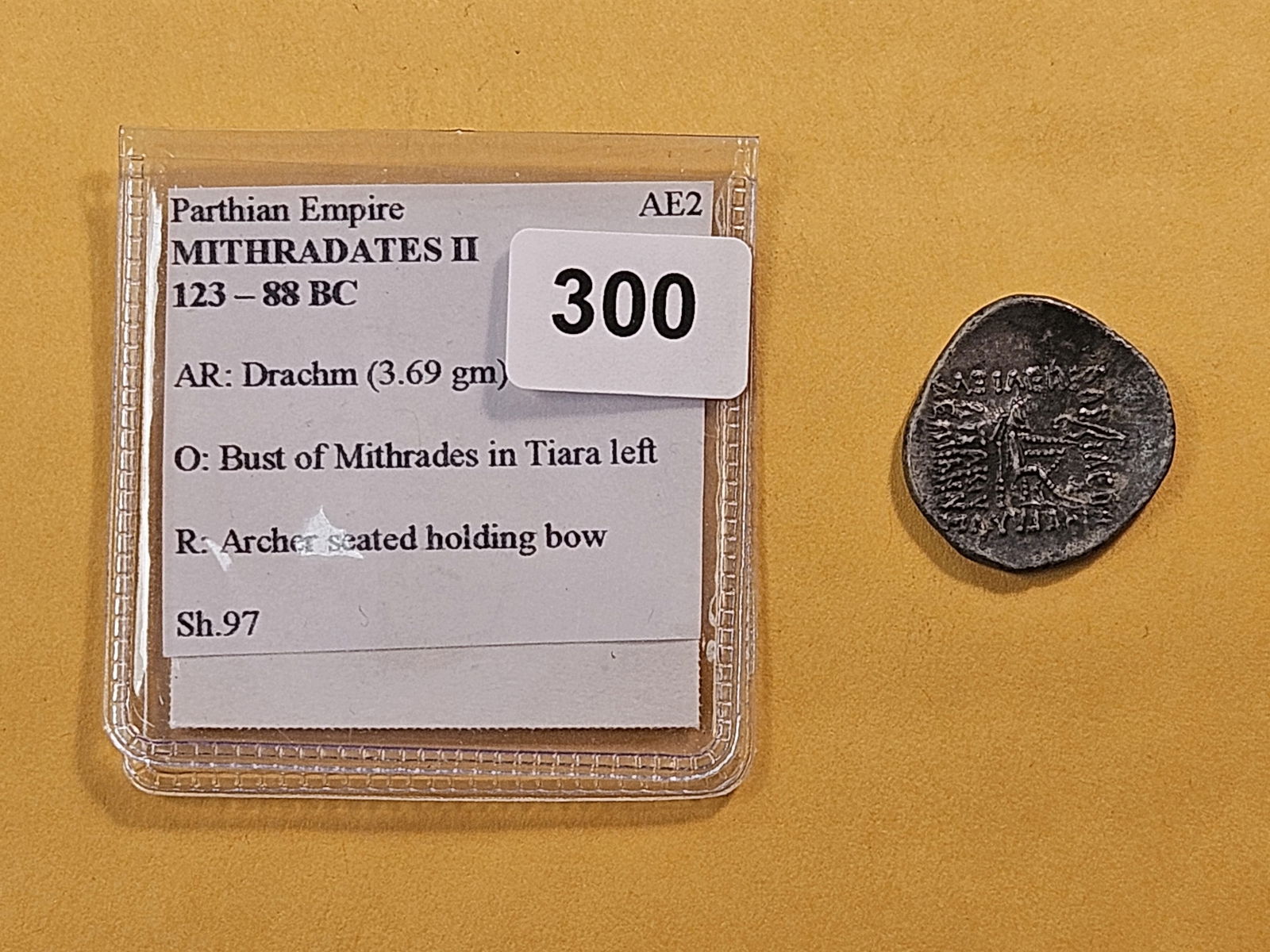 ANCIENT! 123-88 B.C. Silver Drachm - 3