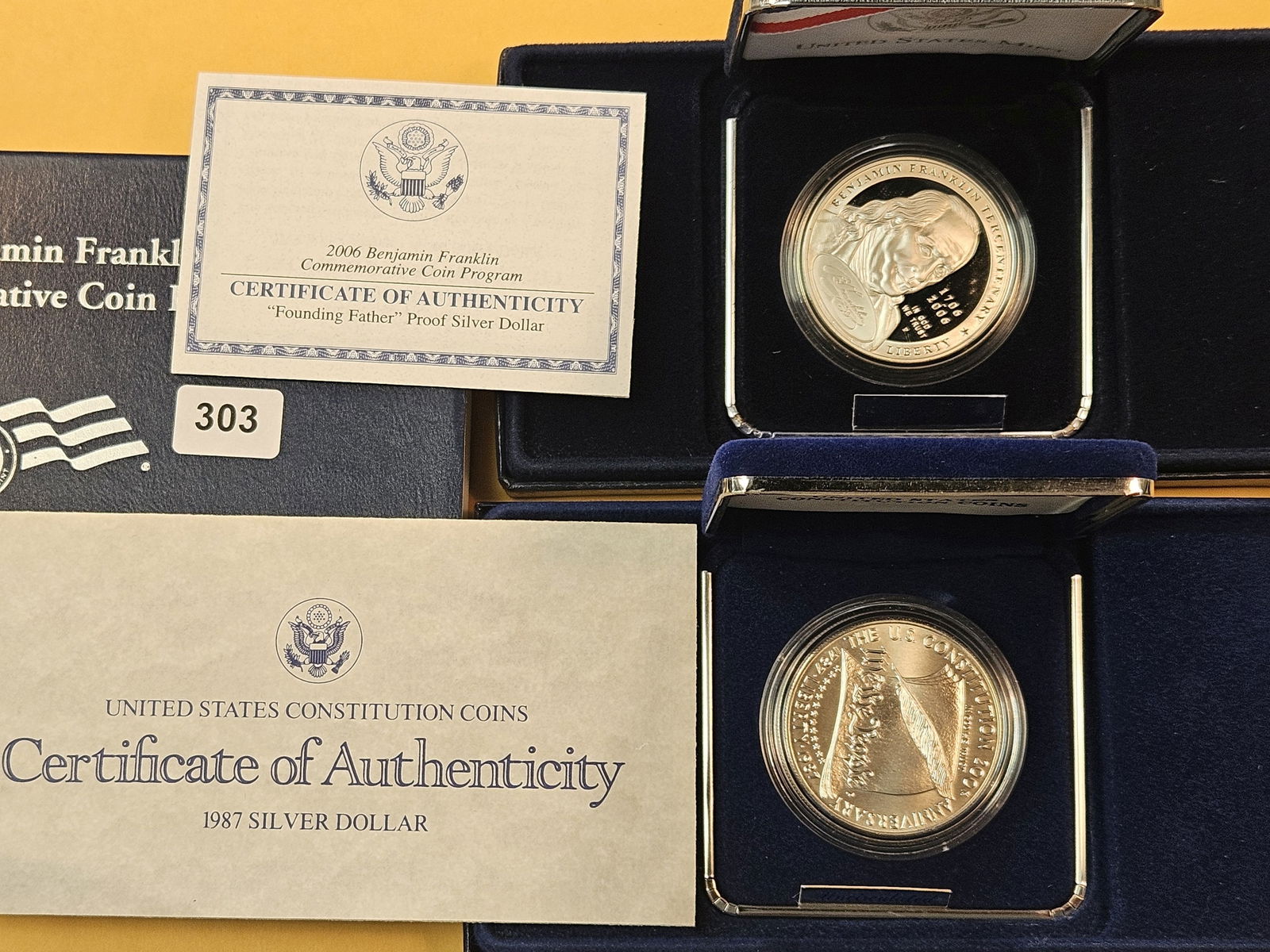 Two US Mint Commemorative Silver Dollars - 2