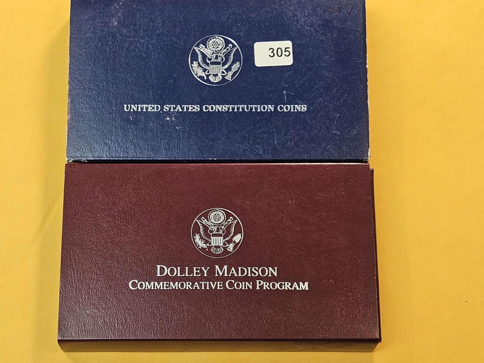 Two US Mint Commemorative Silver Dollars (1 of 4)