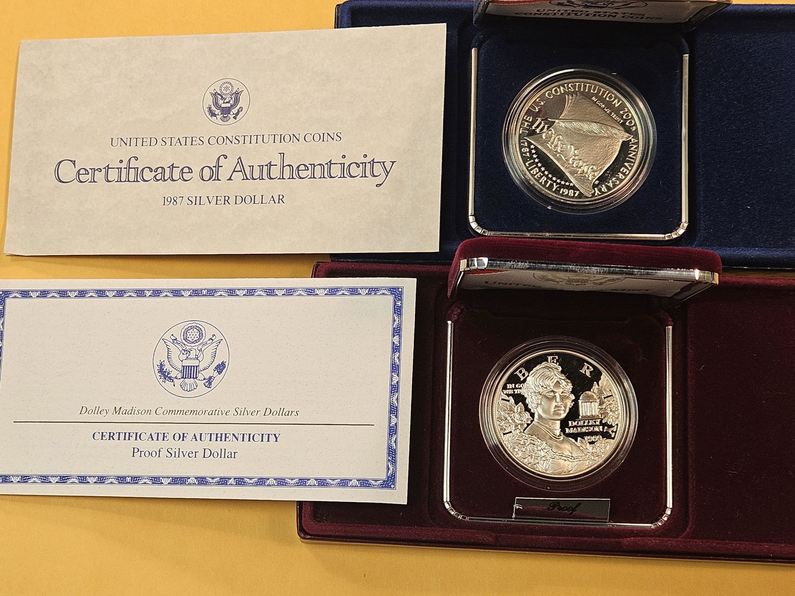Two US Mint Commemorative Silver Dollars - 2