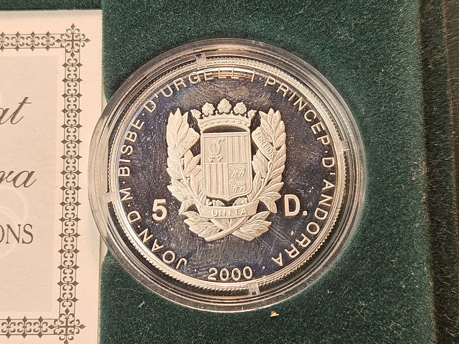 GEM Proof 2000 Andorra Silver Five Diners - 4