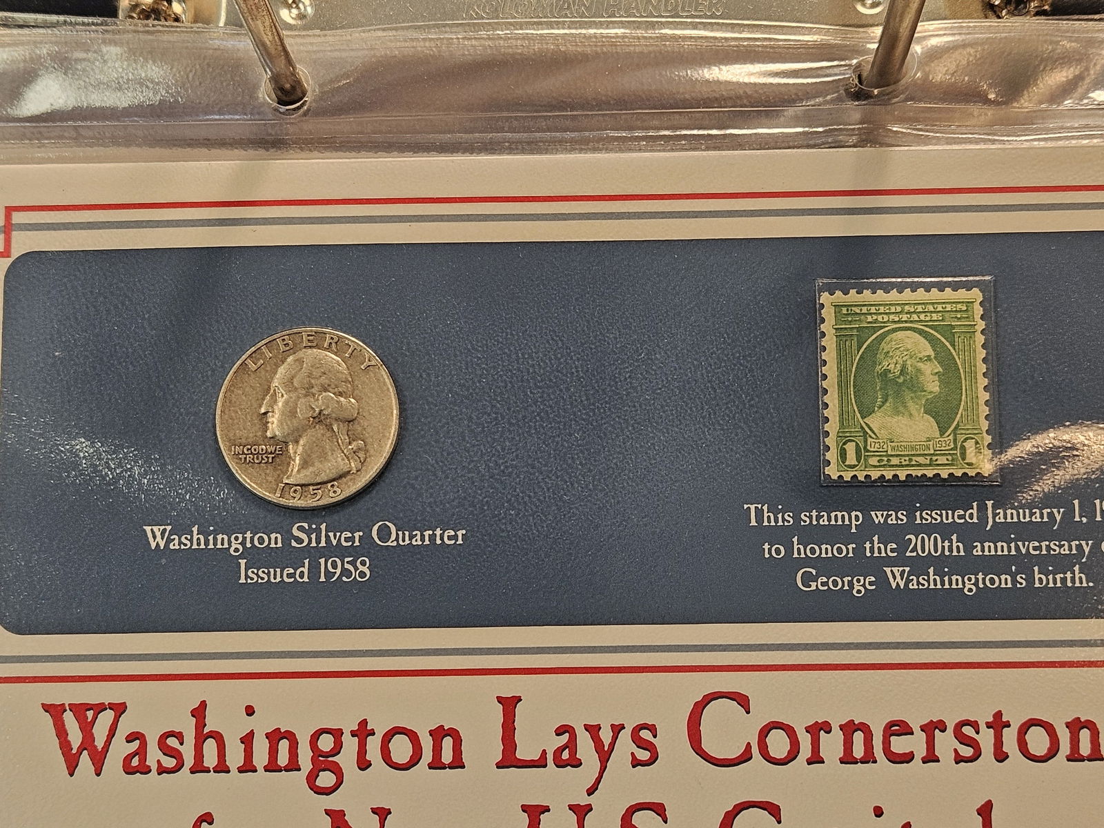 The George Washington Silver Quarter and Stamp Collection - 3