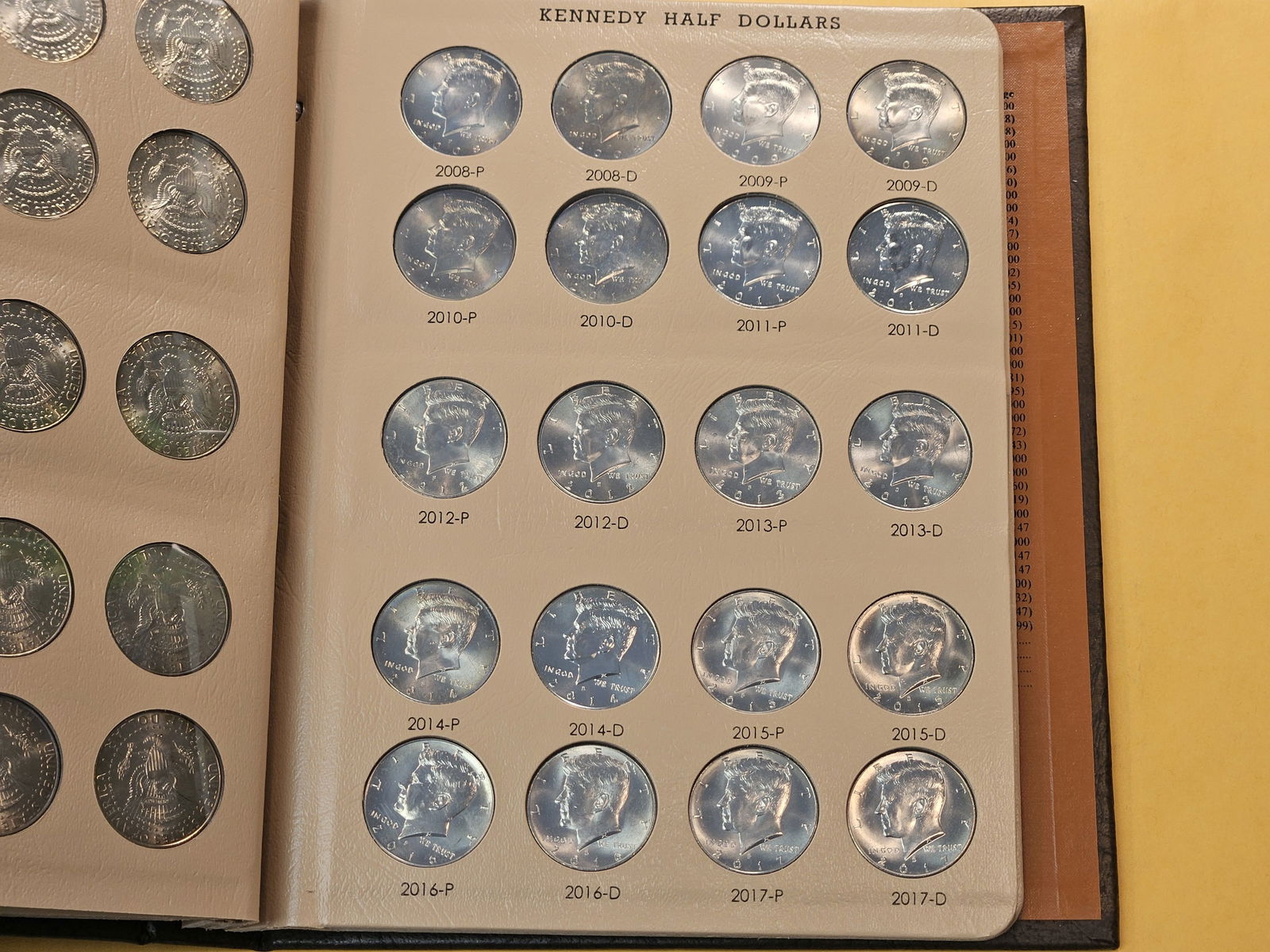 Filled Kennedy Silver Half Dollar Dansco Album with Variety Kennedy - 7
