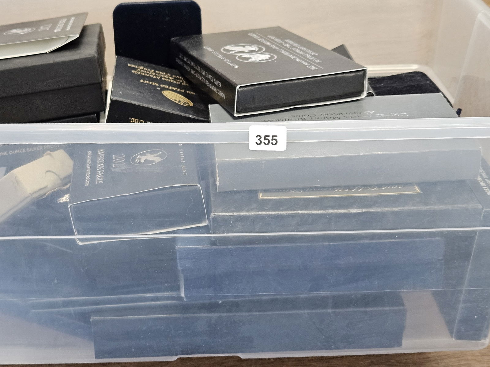 EMPTY!!! Large bin of empty US Mint packaging - 4