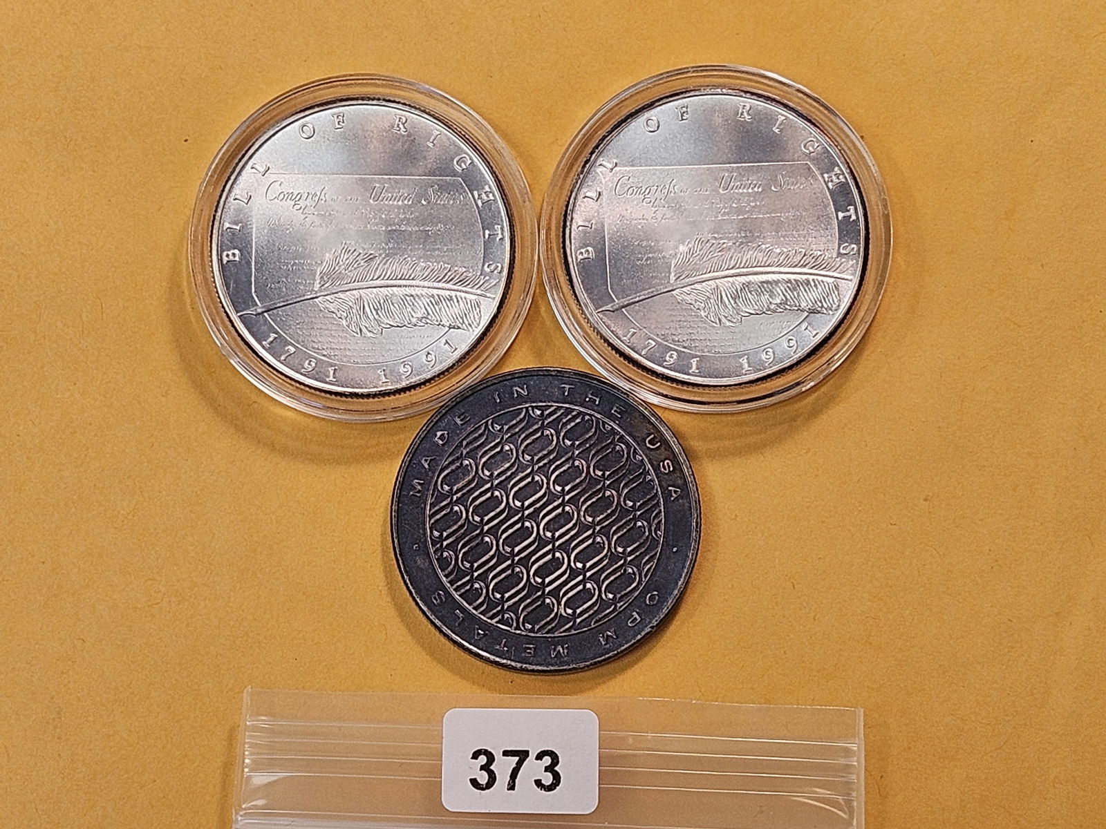 Three 1 Troy Ounce .999 Fine Silver Rounds - 4
