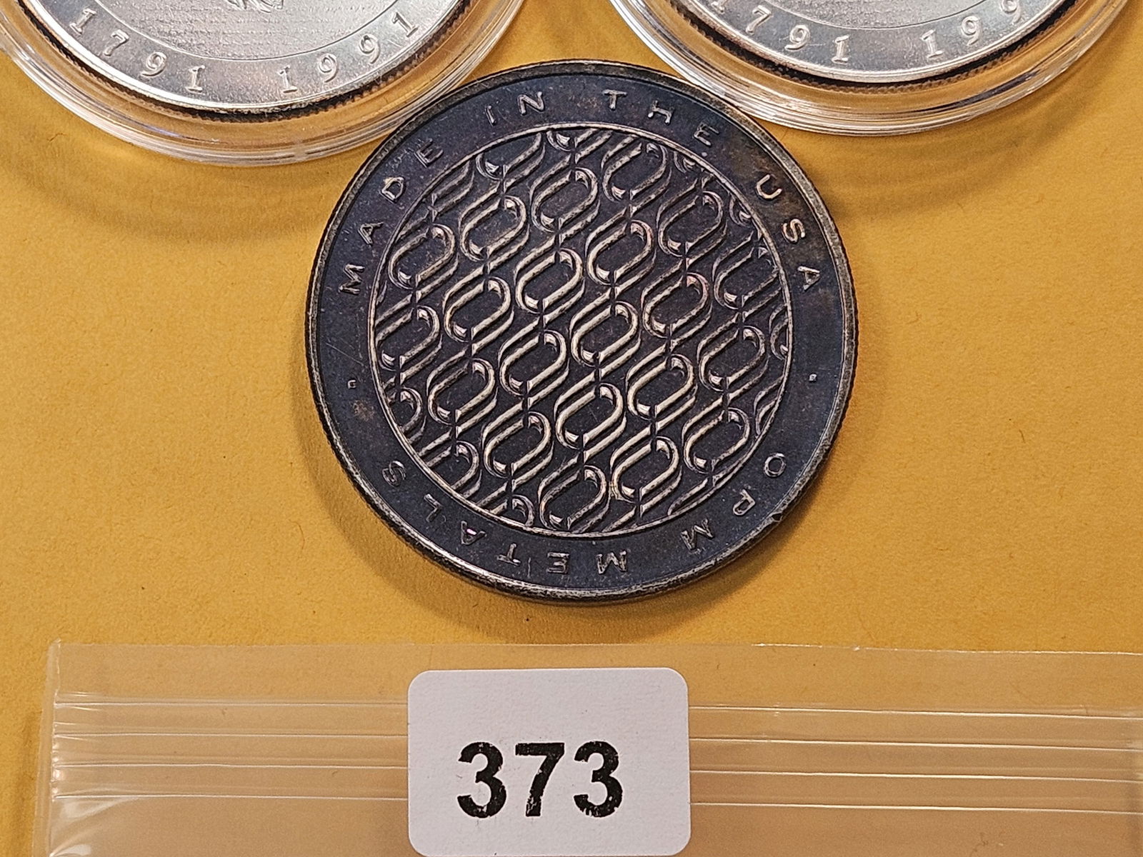 Three 1 Troy Ounce .999 Fine Silver Rounds - 6