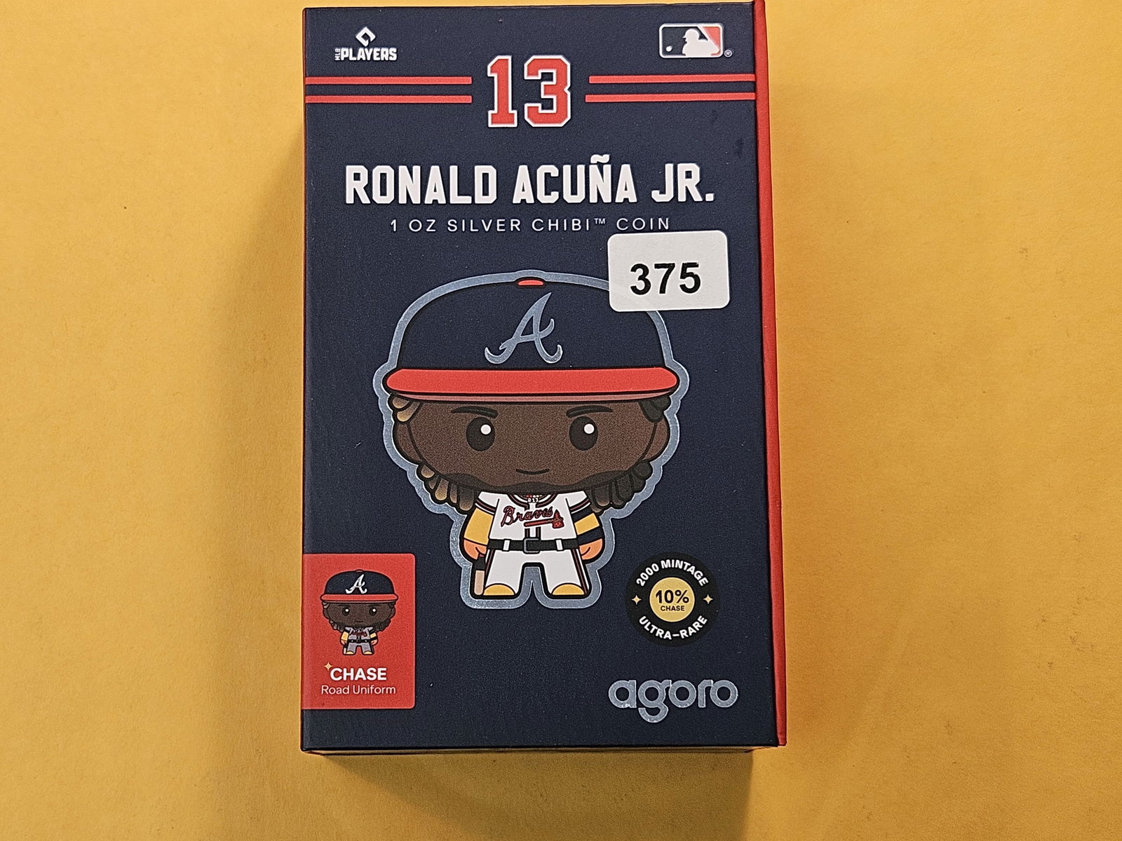 New Zealand Mint One Troy Ounce .999 Fine Silver Art Bar: Ronald Acuna Jr. With COA