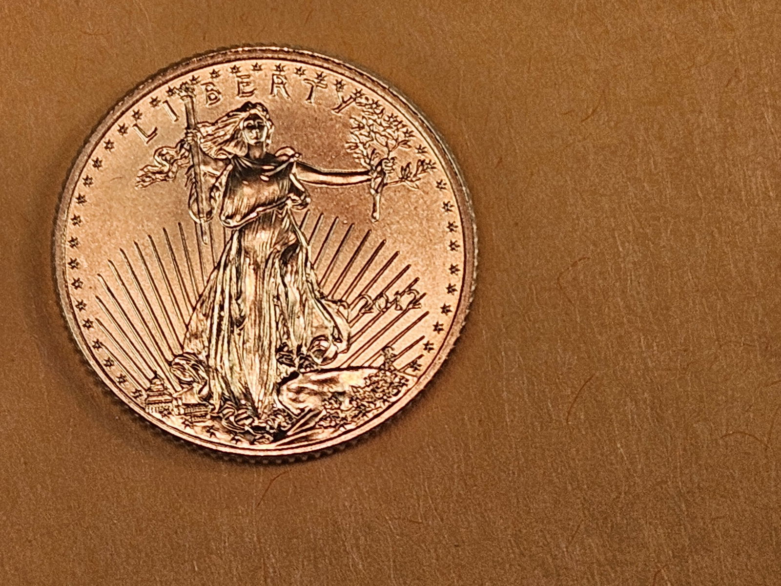 GOLD! GEM Brilliant Uncirculated 2012 GOLD one-tenth American Gold Eagle - 3