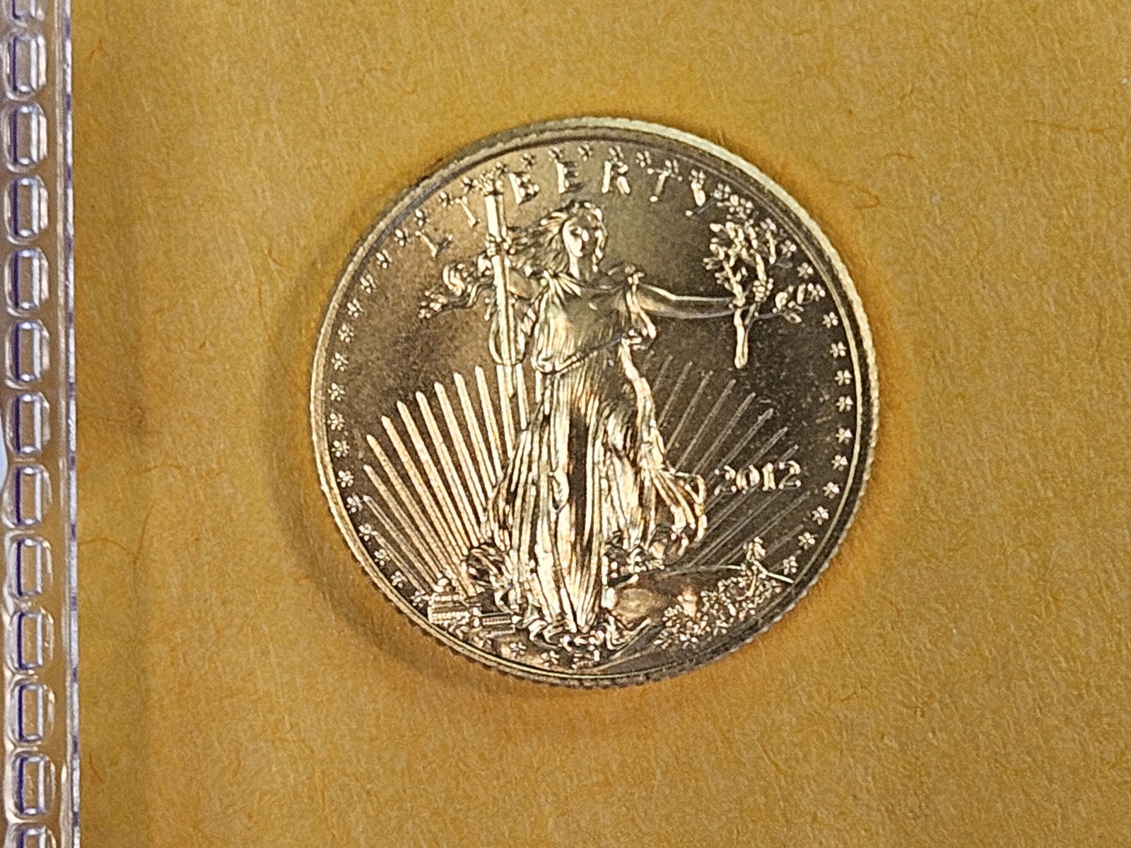 GOLD! GEM Brilliant Uncirculated 2012 GOLD one-tenth American Gold Eagle: Fractional Gold