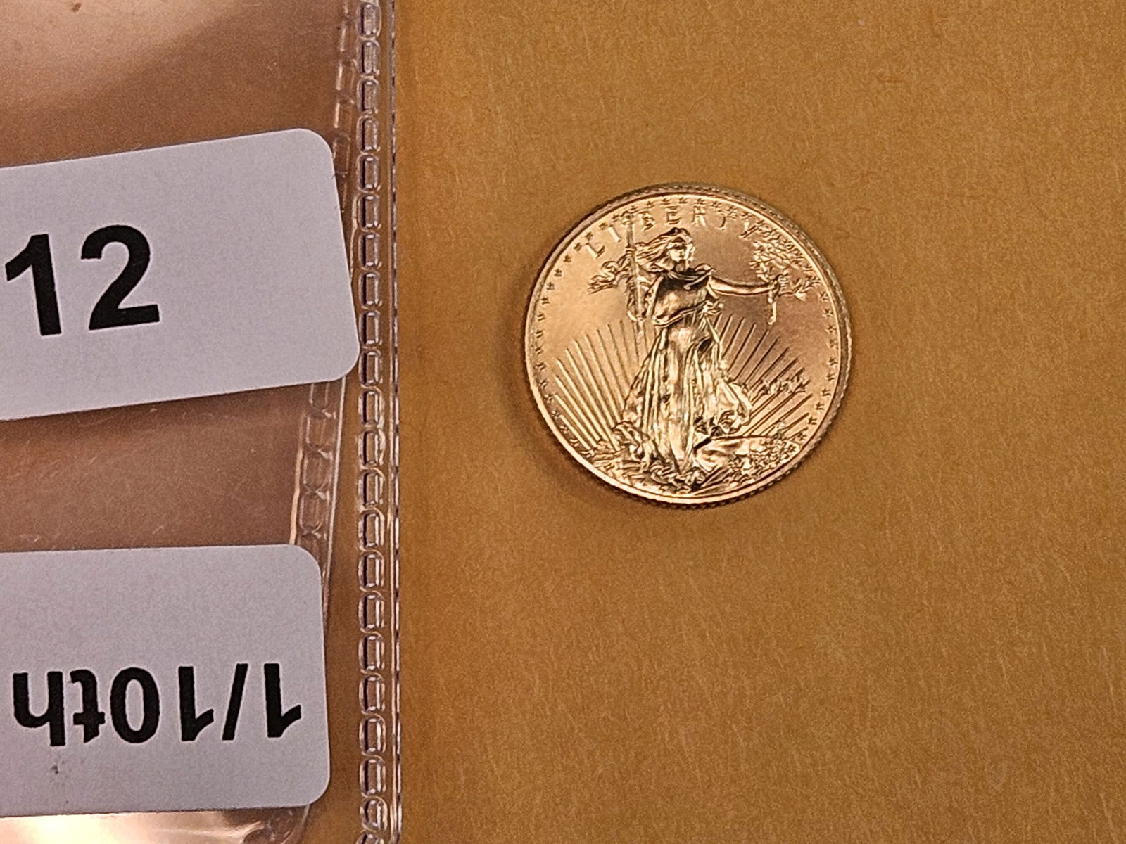 GOLD! GEM Brilliant Uncirculated 2012 GOLD one-tenth American Gold Eagle - 2